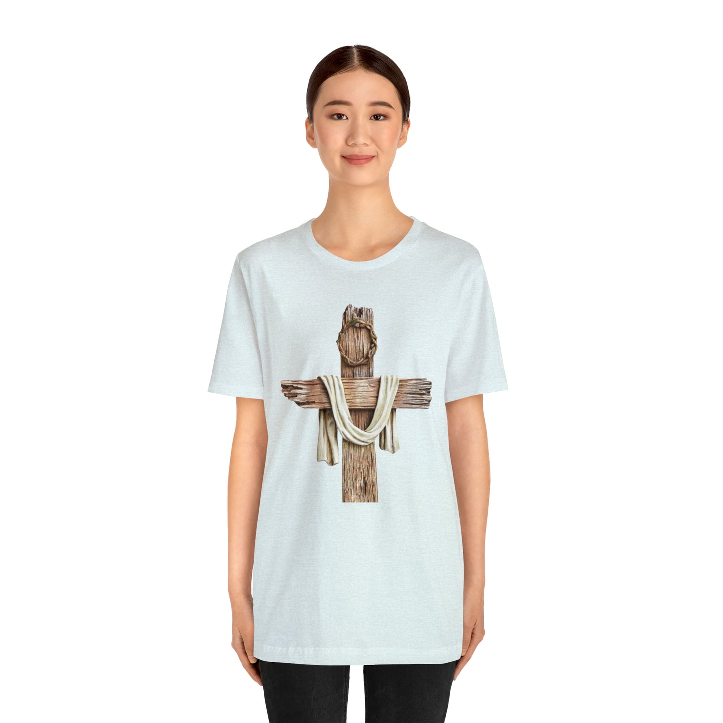 Realistic Cross Wood Shirt