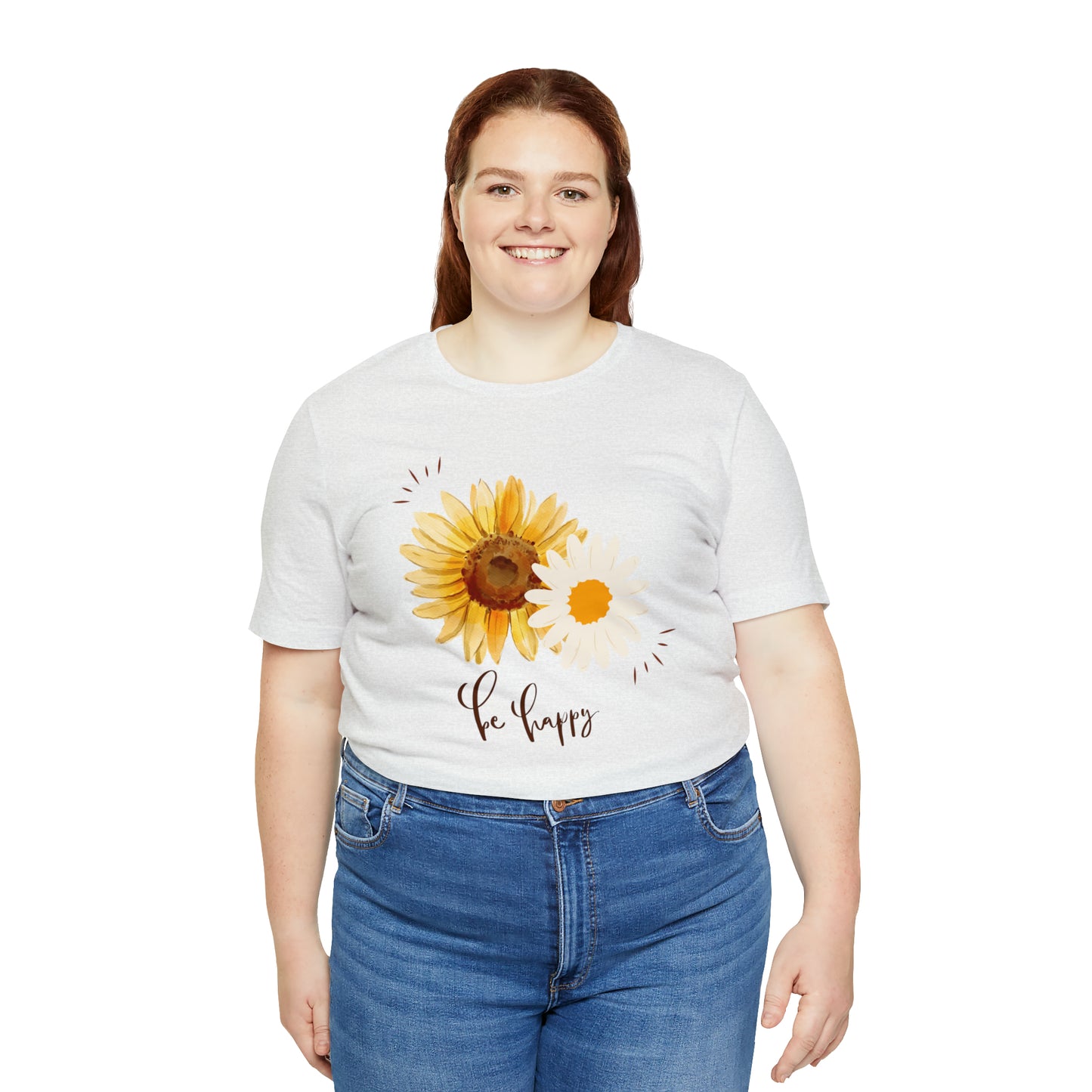 Be Happy Flower Shirt