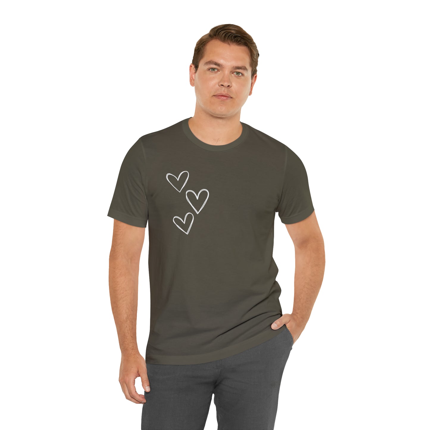 3 Hearts Simple Shirt