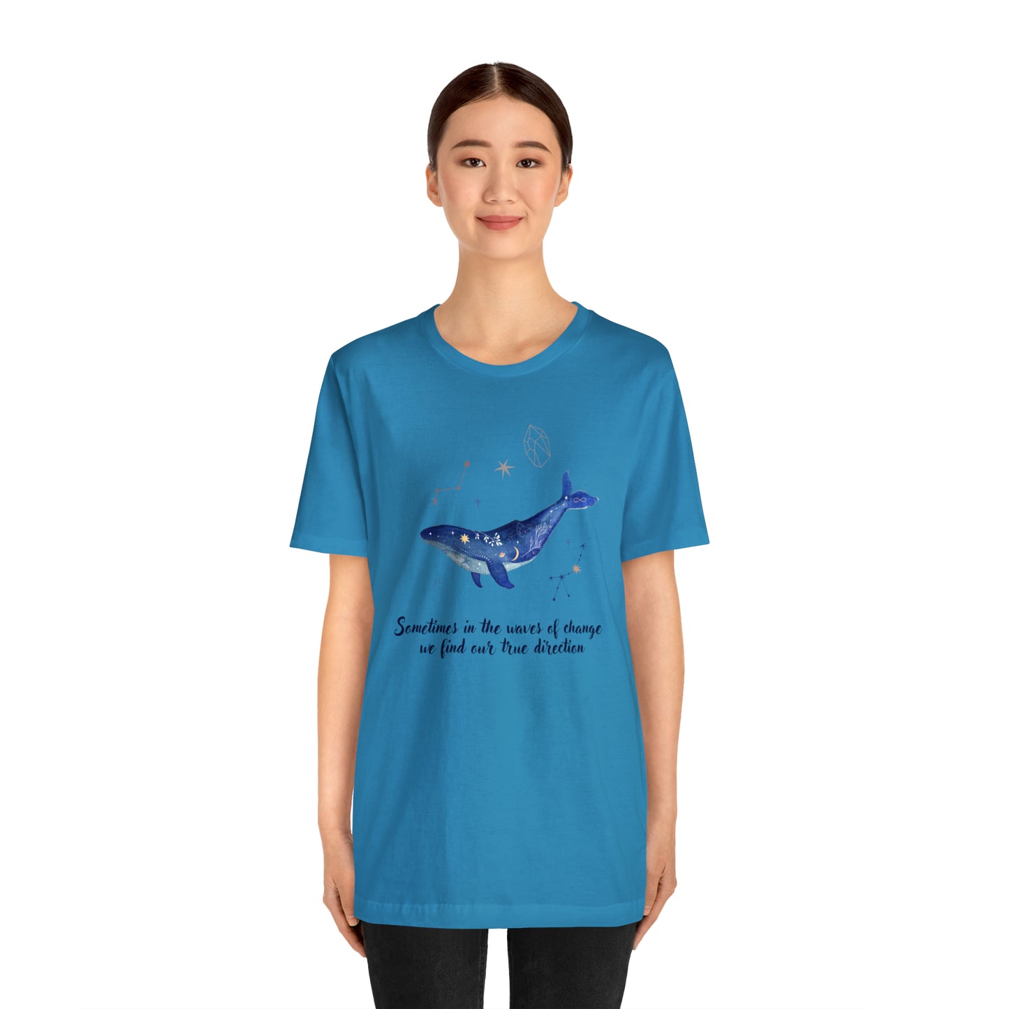 Sometimes In The Waves Of Change, We Find Our True Direction Whale Motivational Shirt