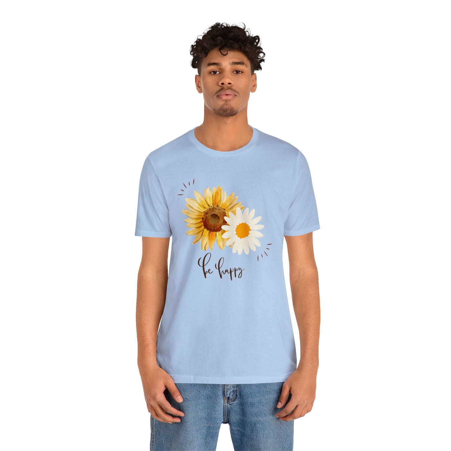 Be Happy Flower Shirt