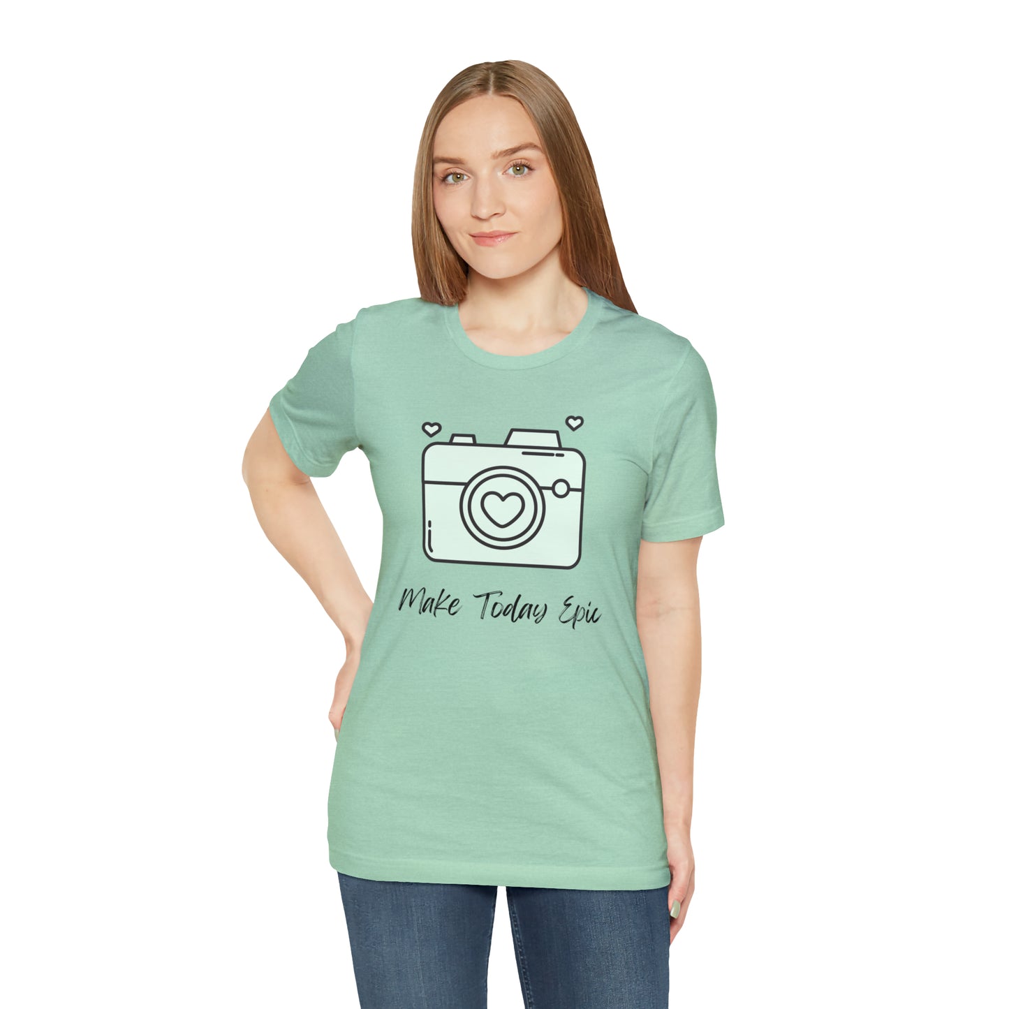 Make Today Epic Heart Camera Shirt