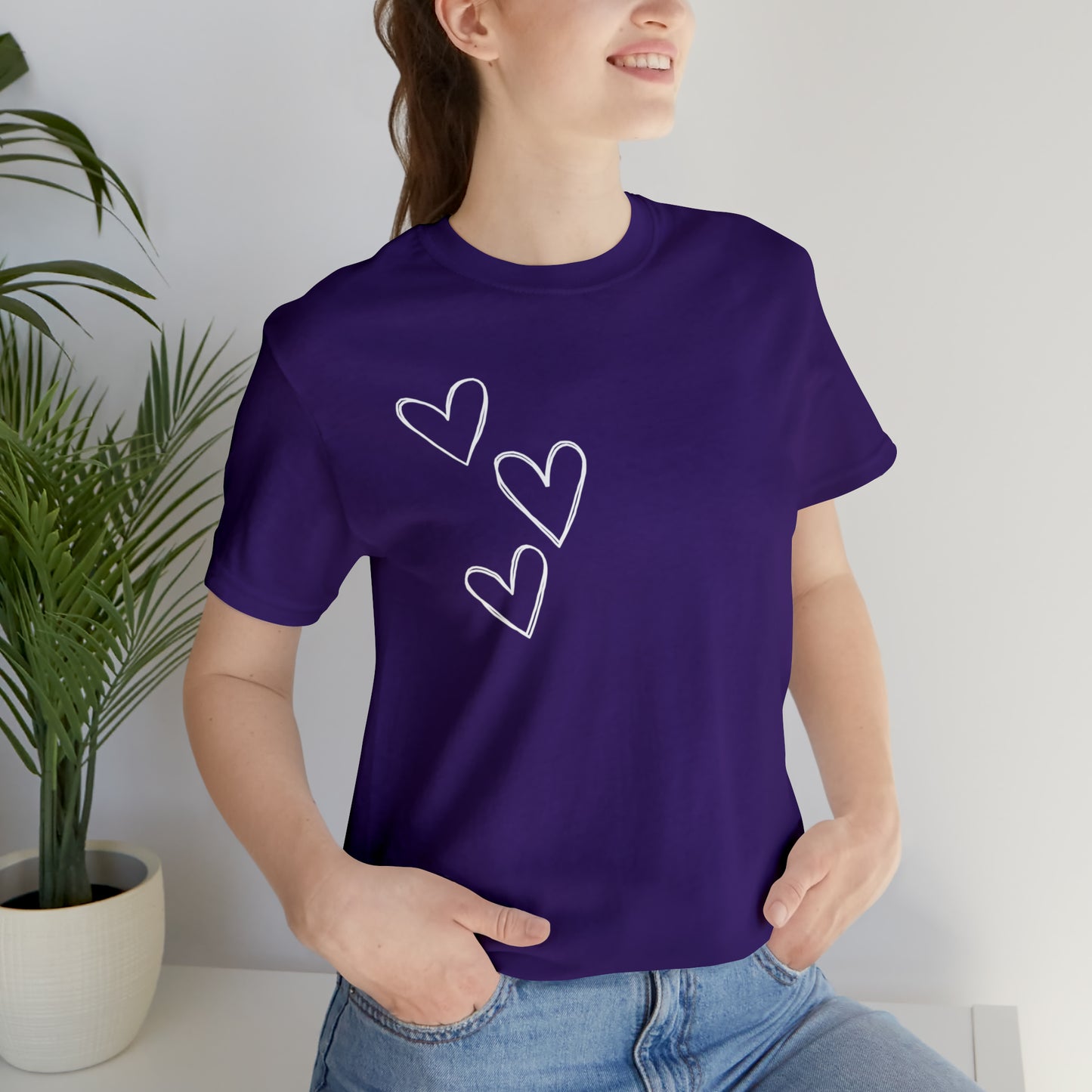3 Hearts Simple Shirt