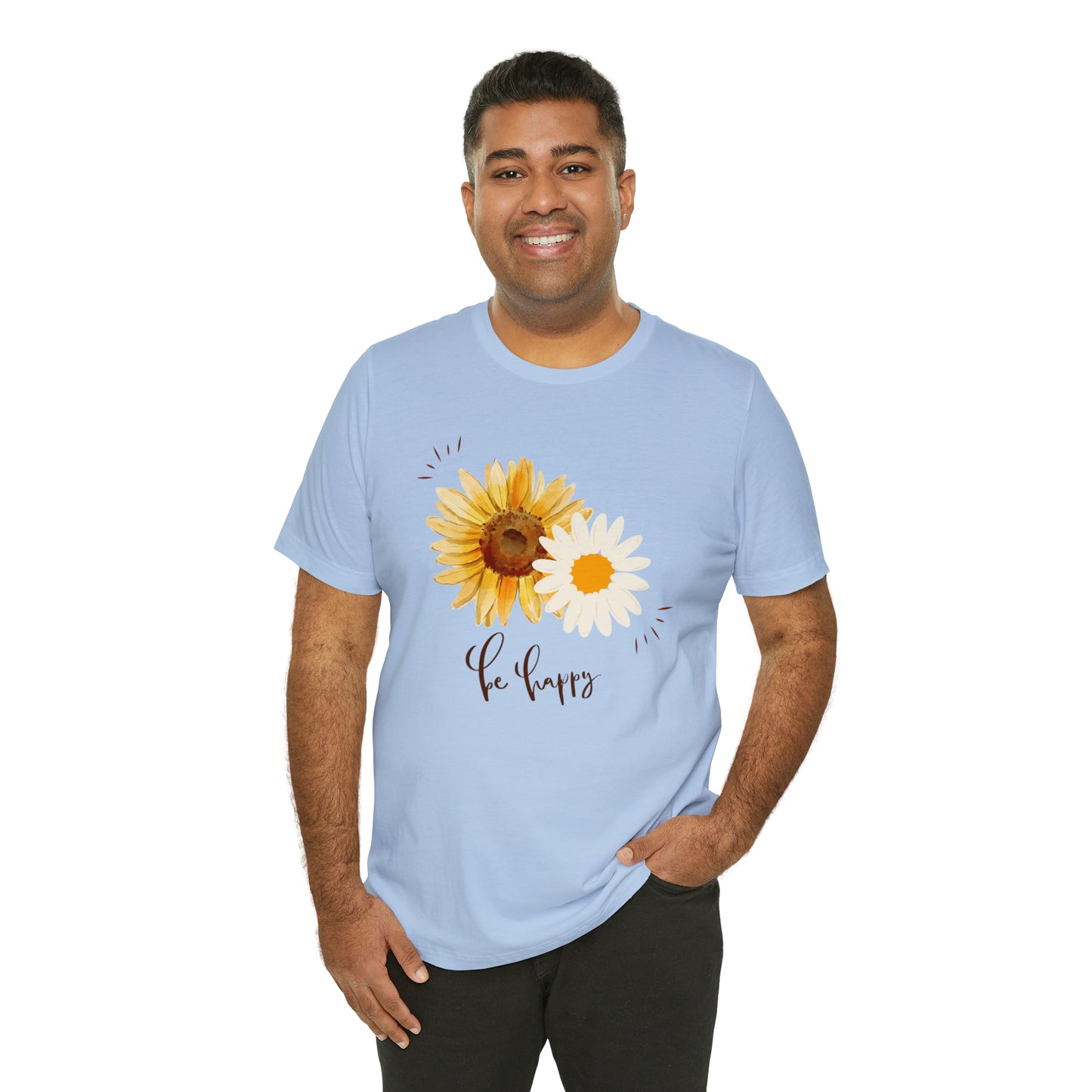 Be Happy Flower Shirt