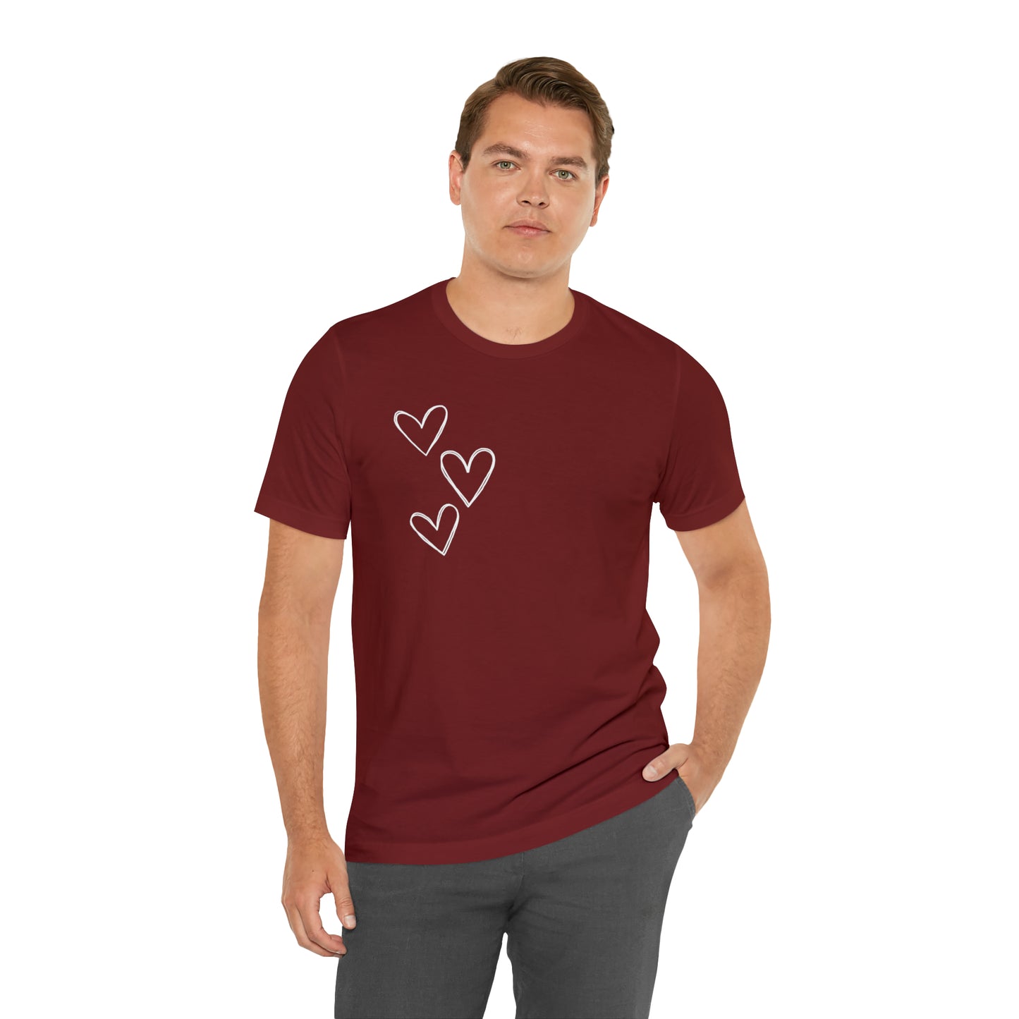 3 Hearts Simple Shirt