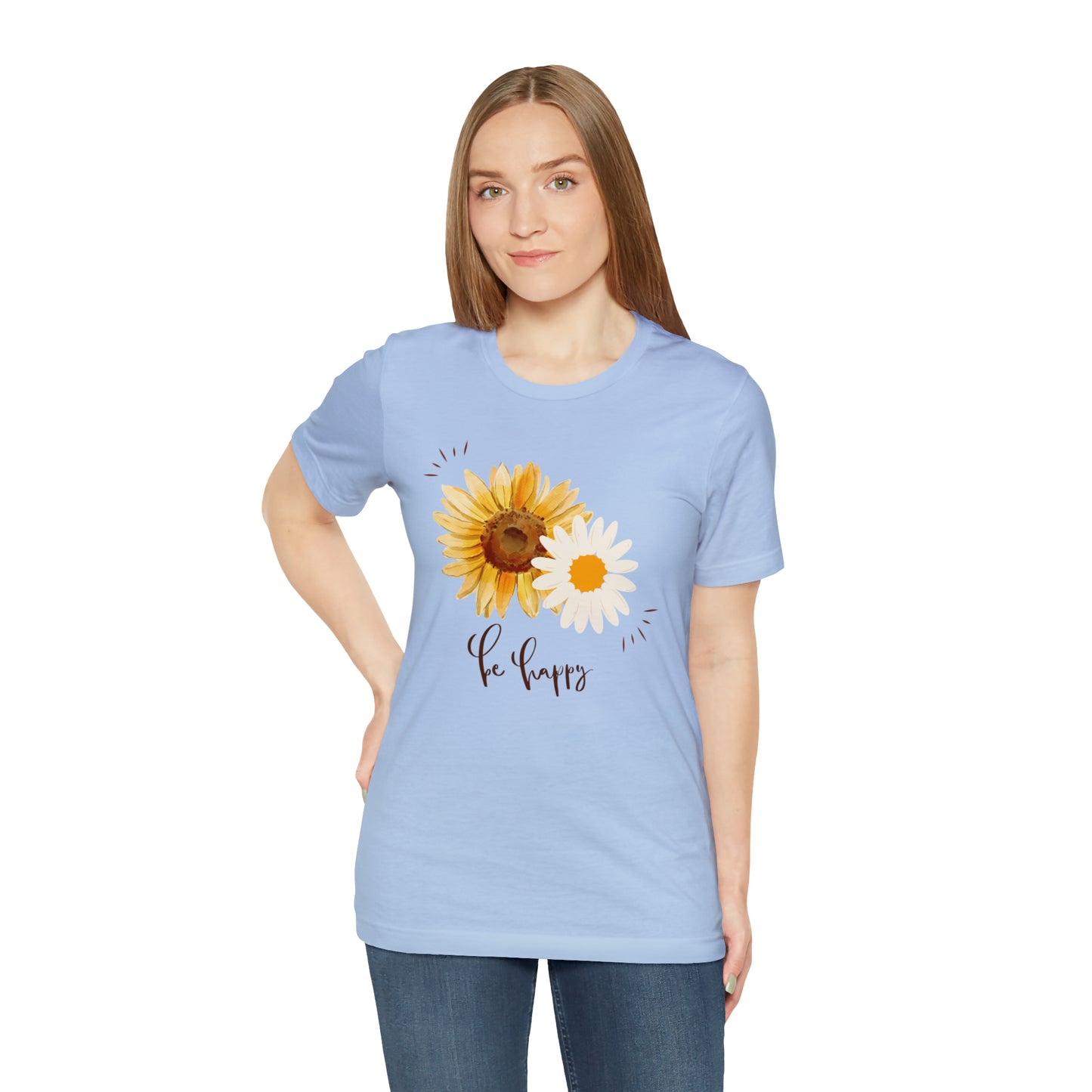 Be Happy Flower Shirt
