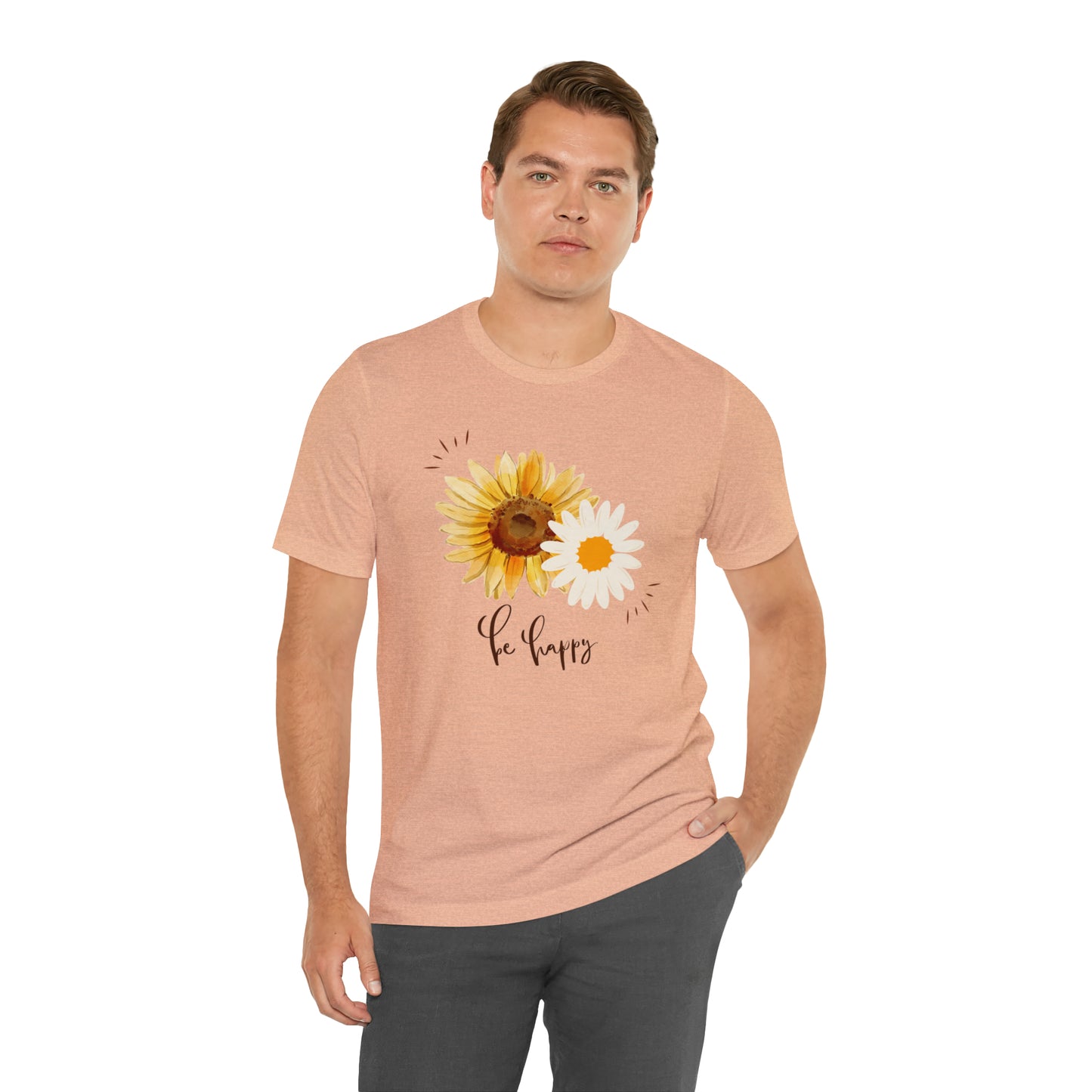 Be Happy Flower Shirt