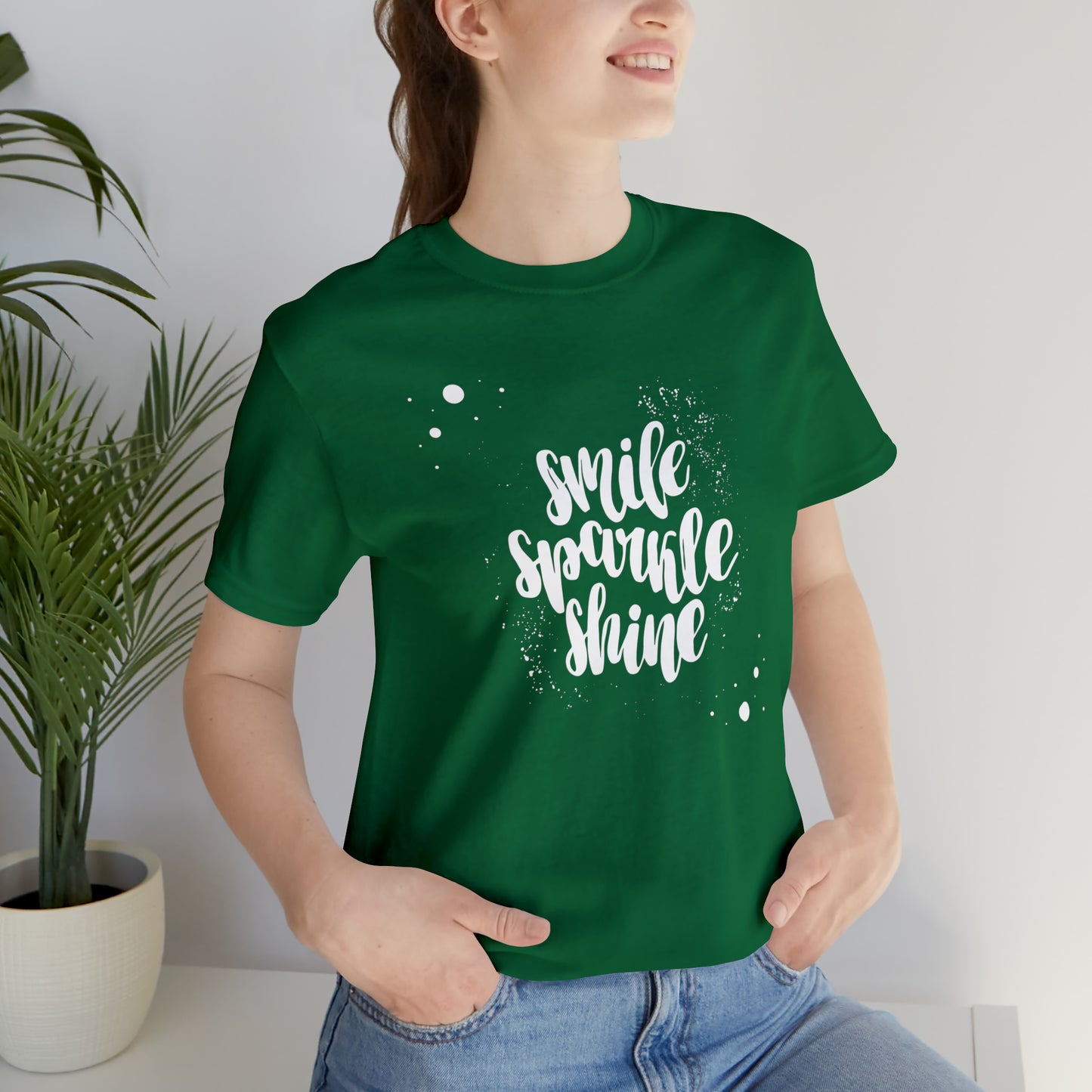 Smile, Sparkle, Shine Paint Splash Shirt