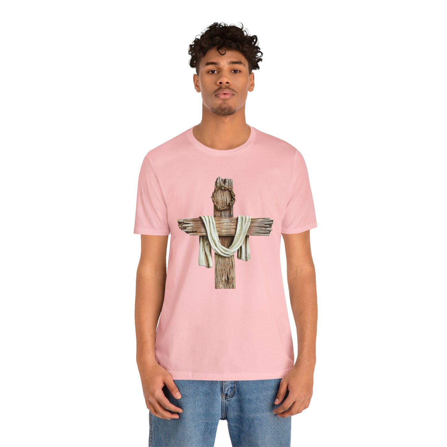 Realistic Cross Wood Shirt