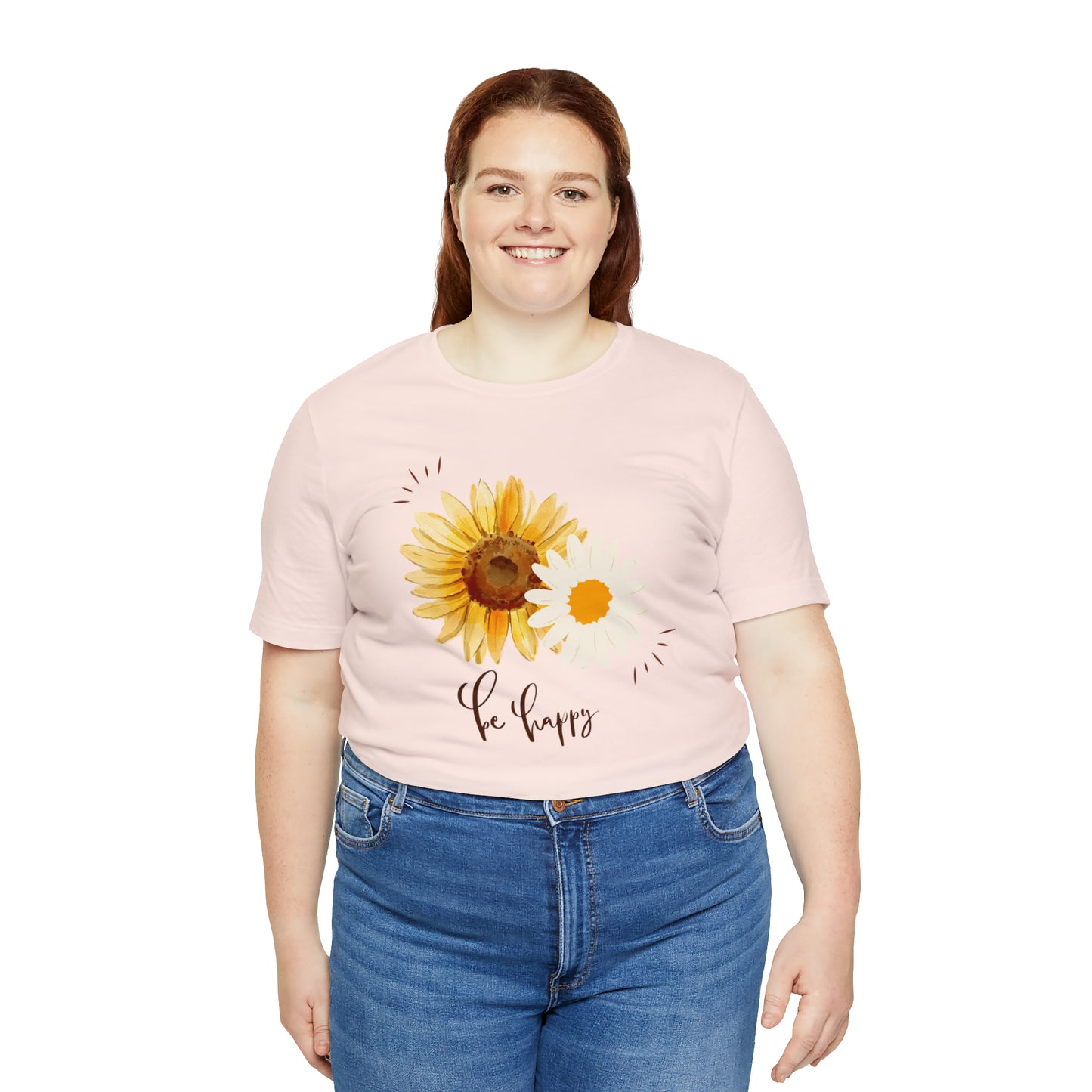 Be Happy Flower Shirt