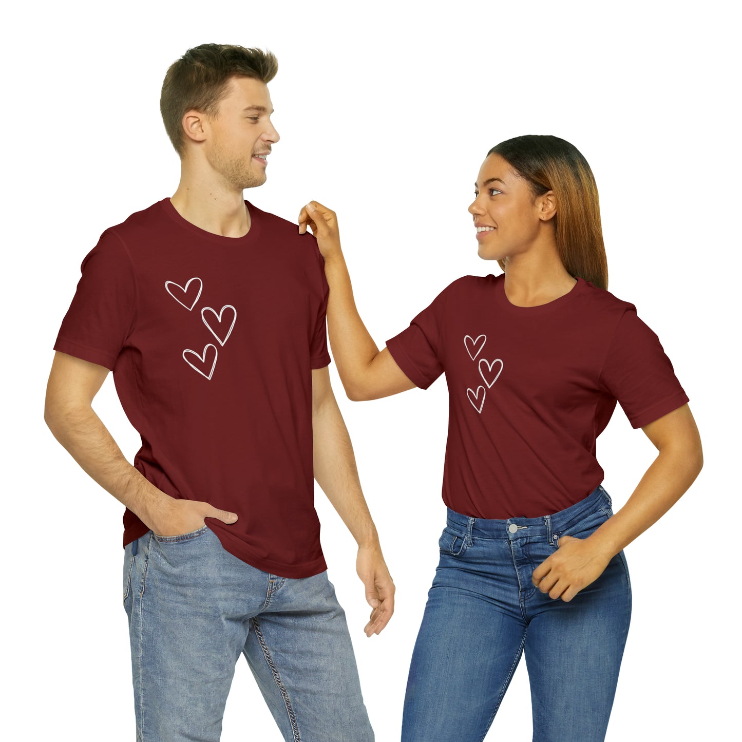 3 Hearts Simple Shirt