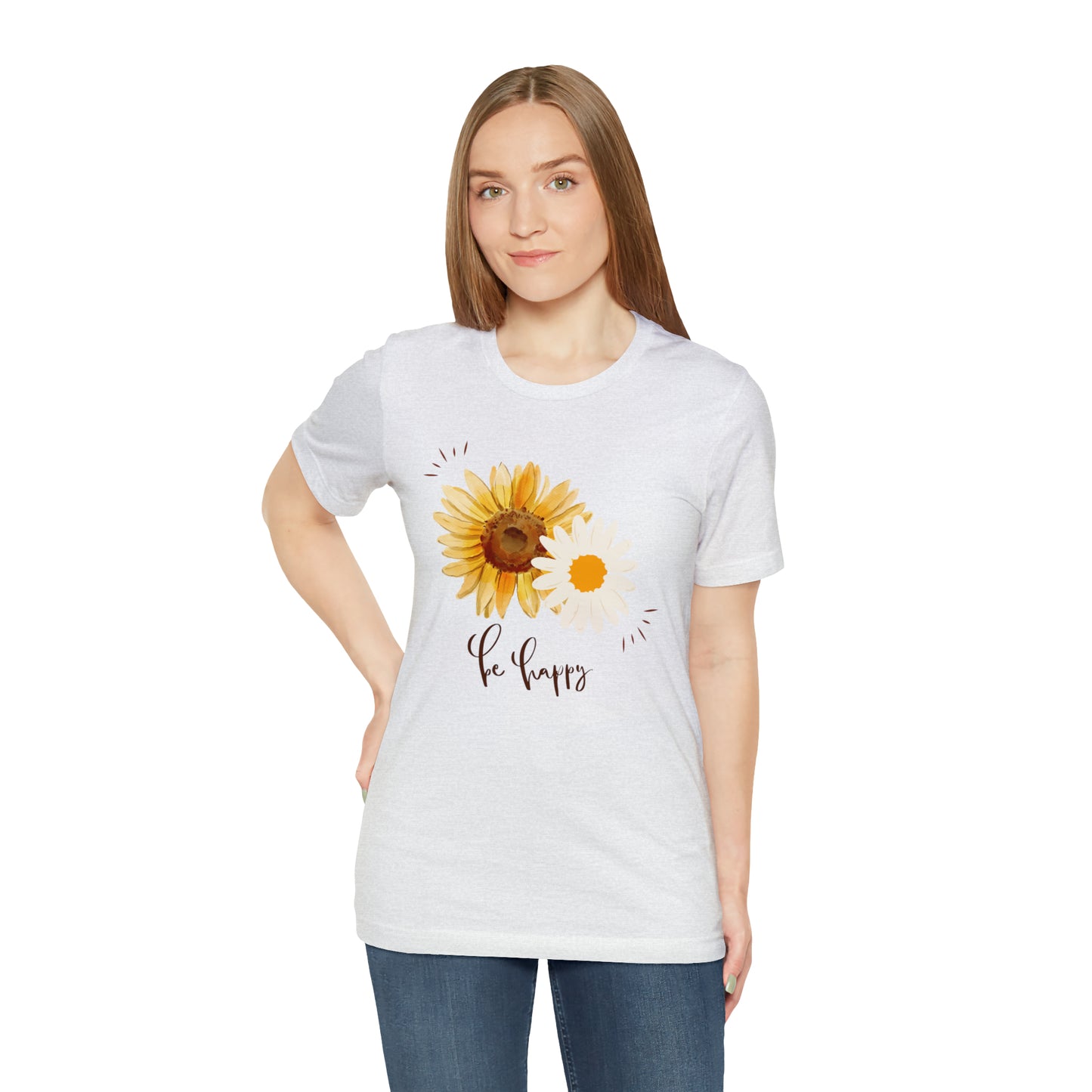 Be Happy Flower Shirt