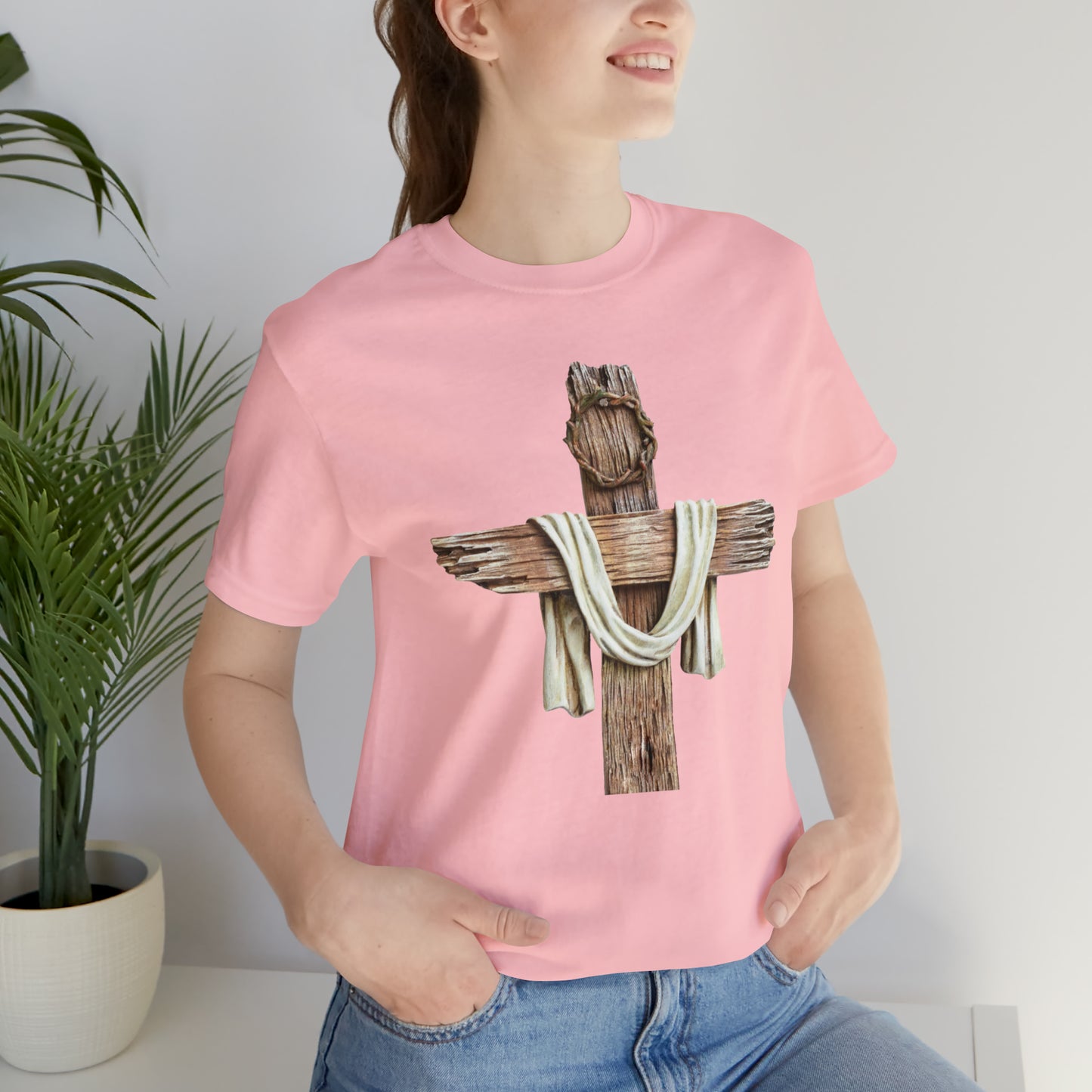 Realistic Cross Wood Shirt