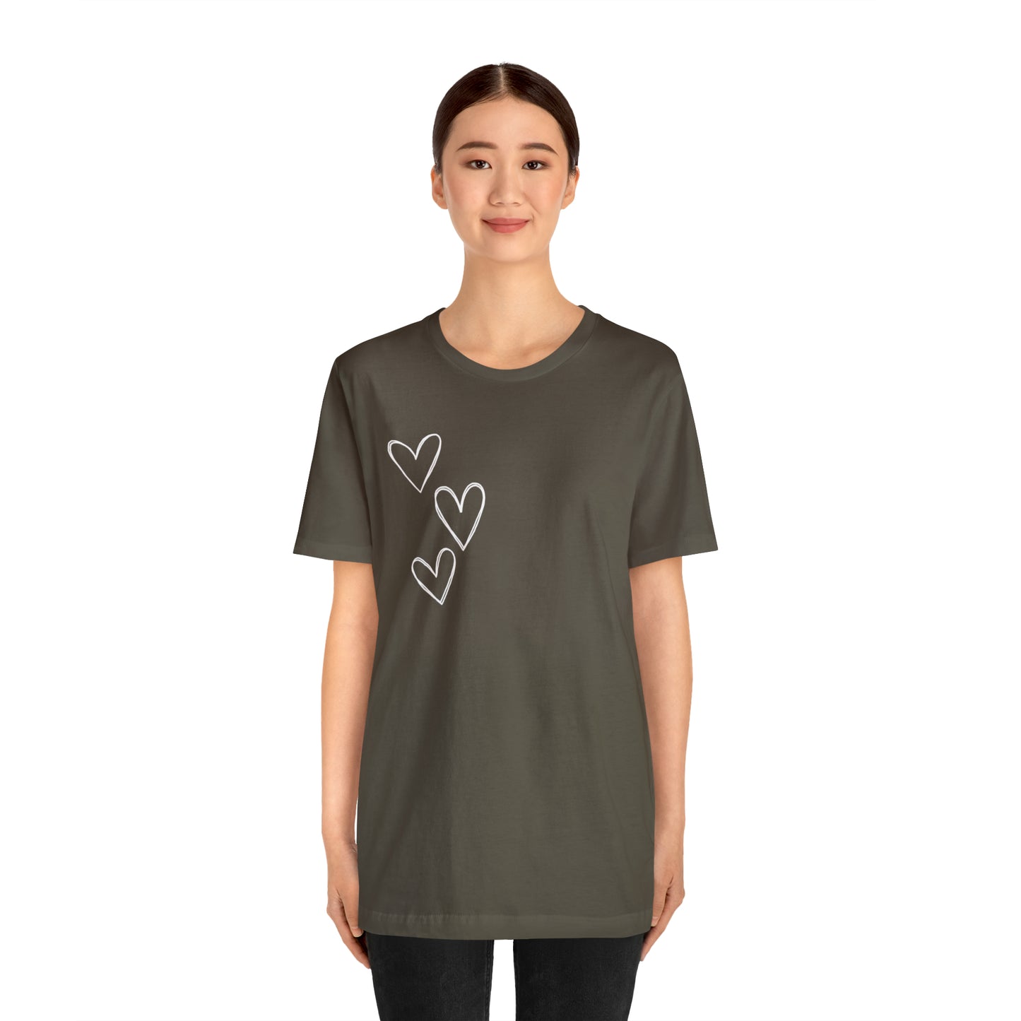 3 Hearts Simple Shirt