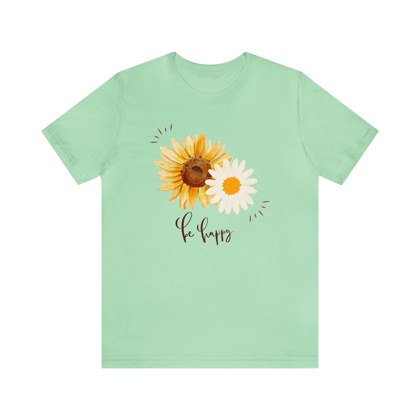 Be Happy Flower Shirt