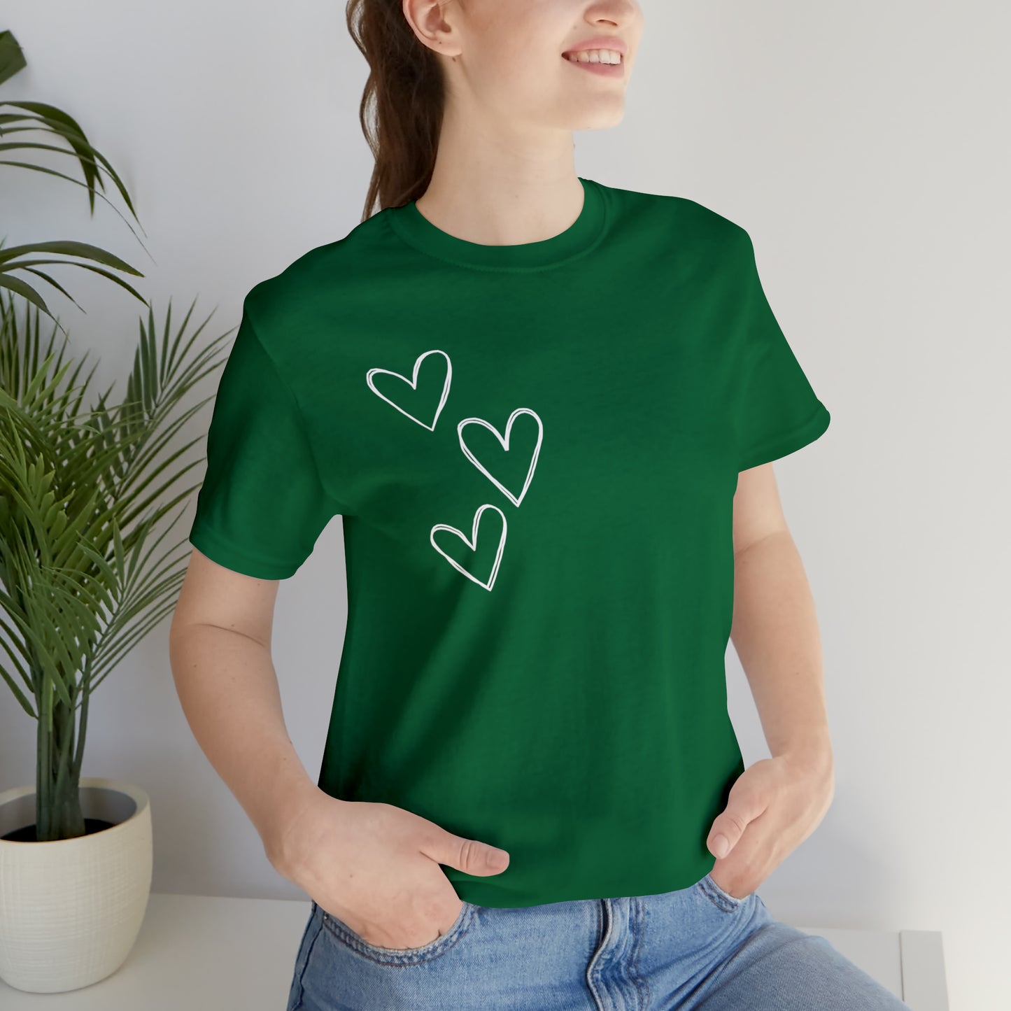 3 Hearts Simple Shirt