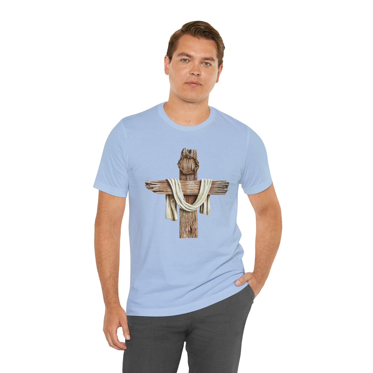 Realistic Cross Wood Shirt