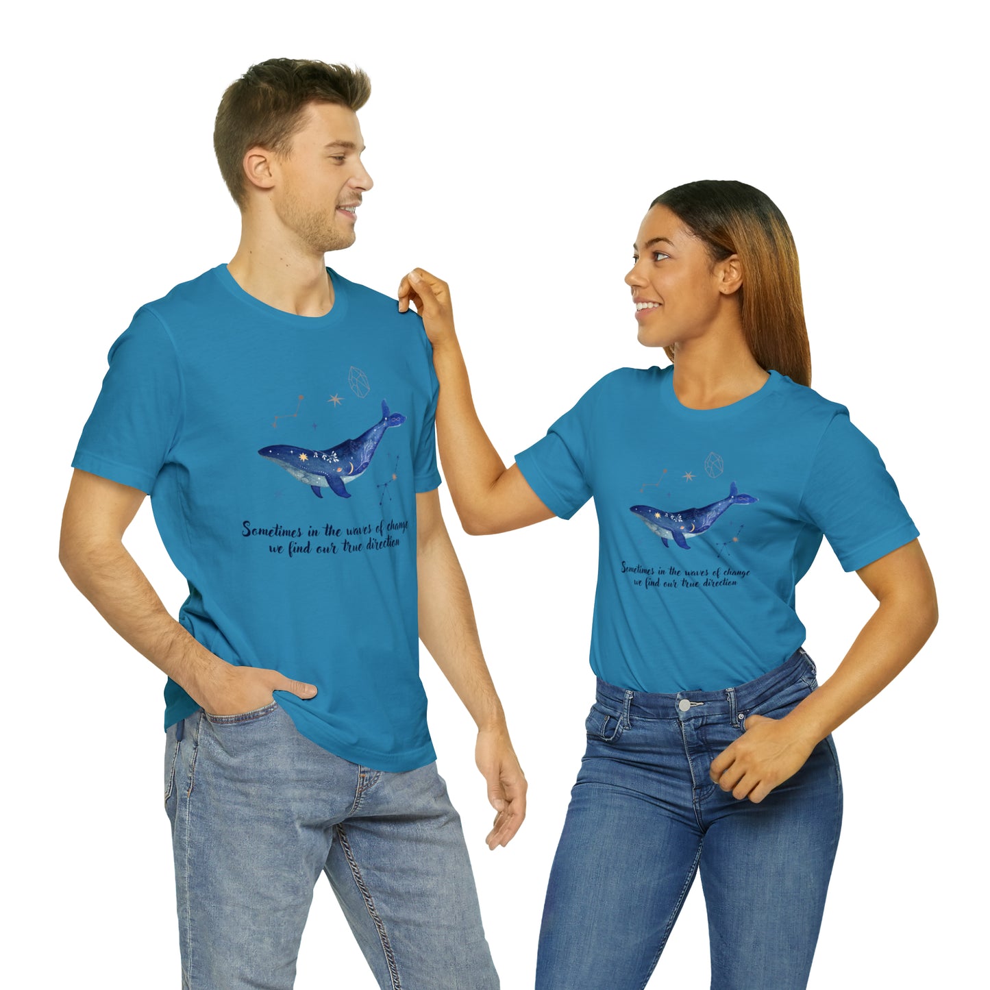 Sometimes In The Waves Of Change, We Find Our True Direction Whale Motivational Shirt