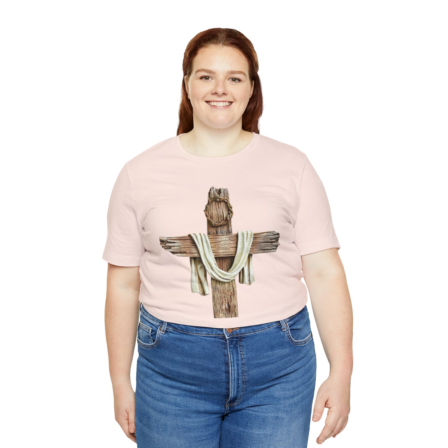 Realistic Cross Wood Shirt