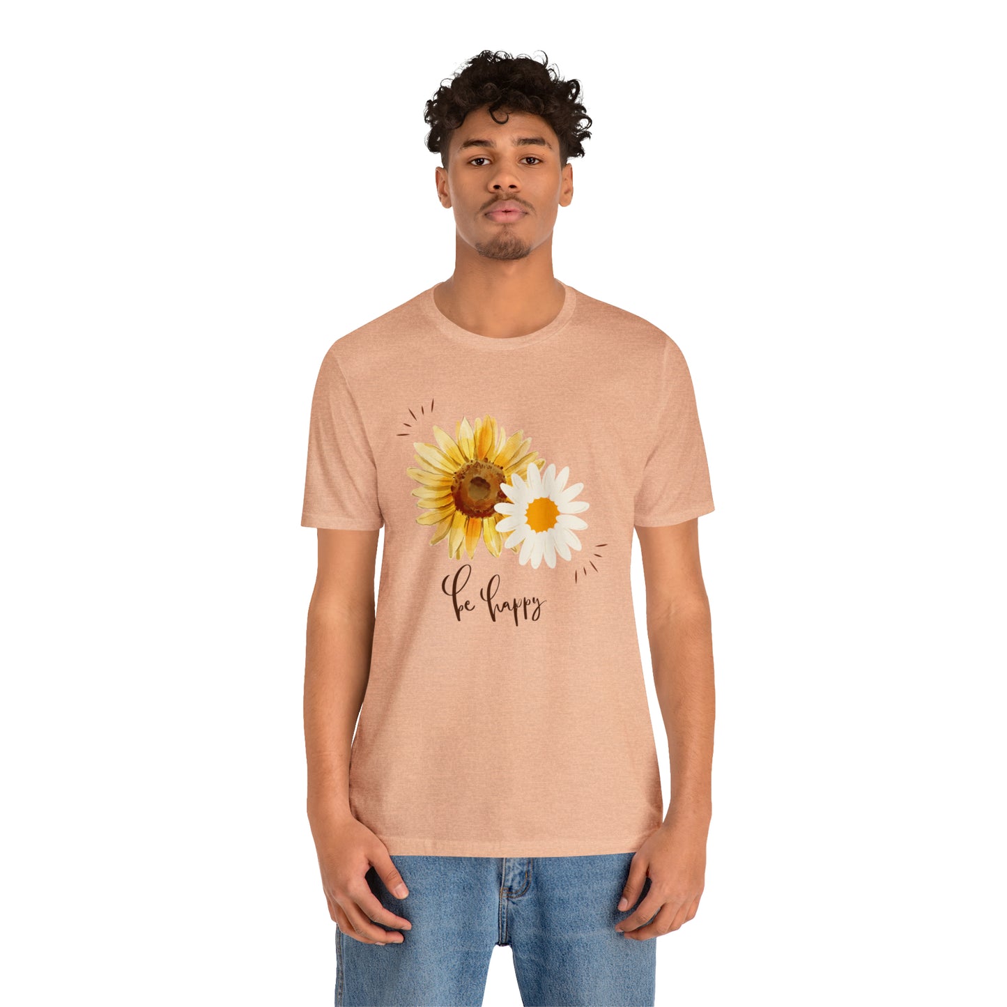Be Happy Flower Shirt