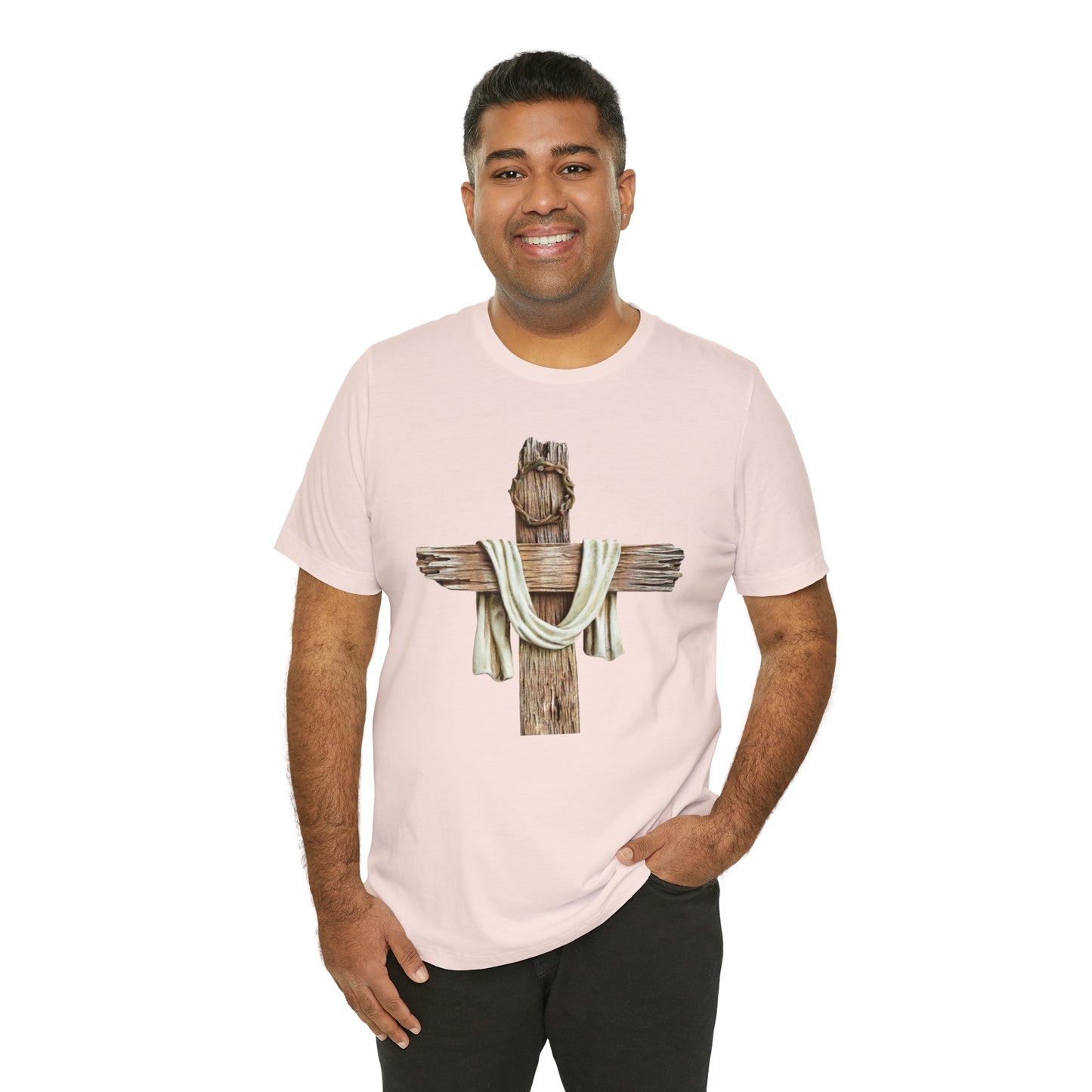 Realistic Cross Wood Shirt