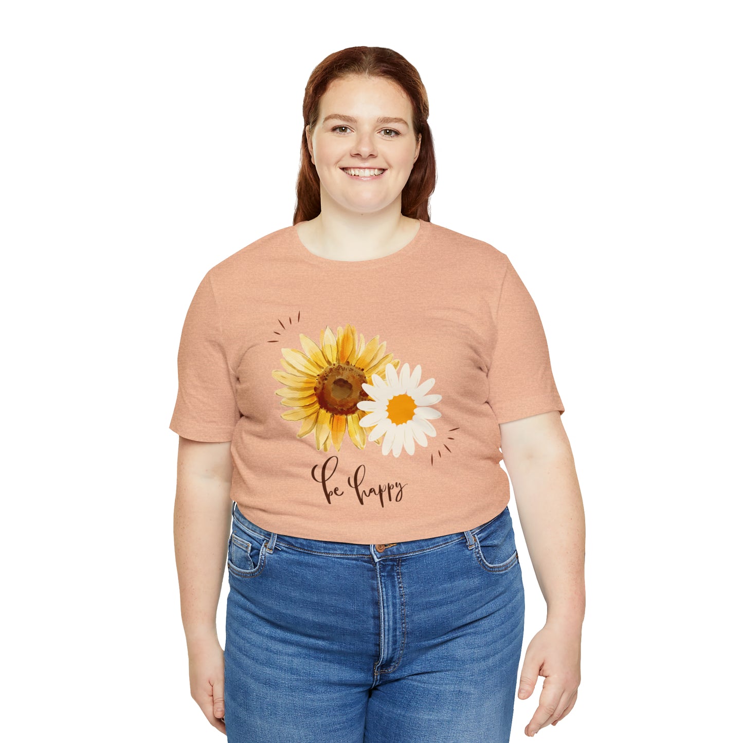 Be Happy Flower Shirt