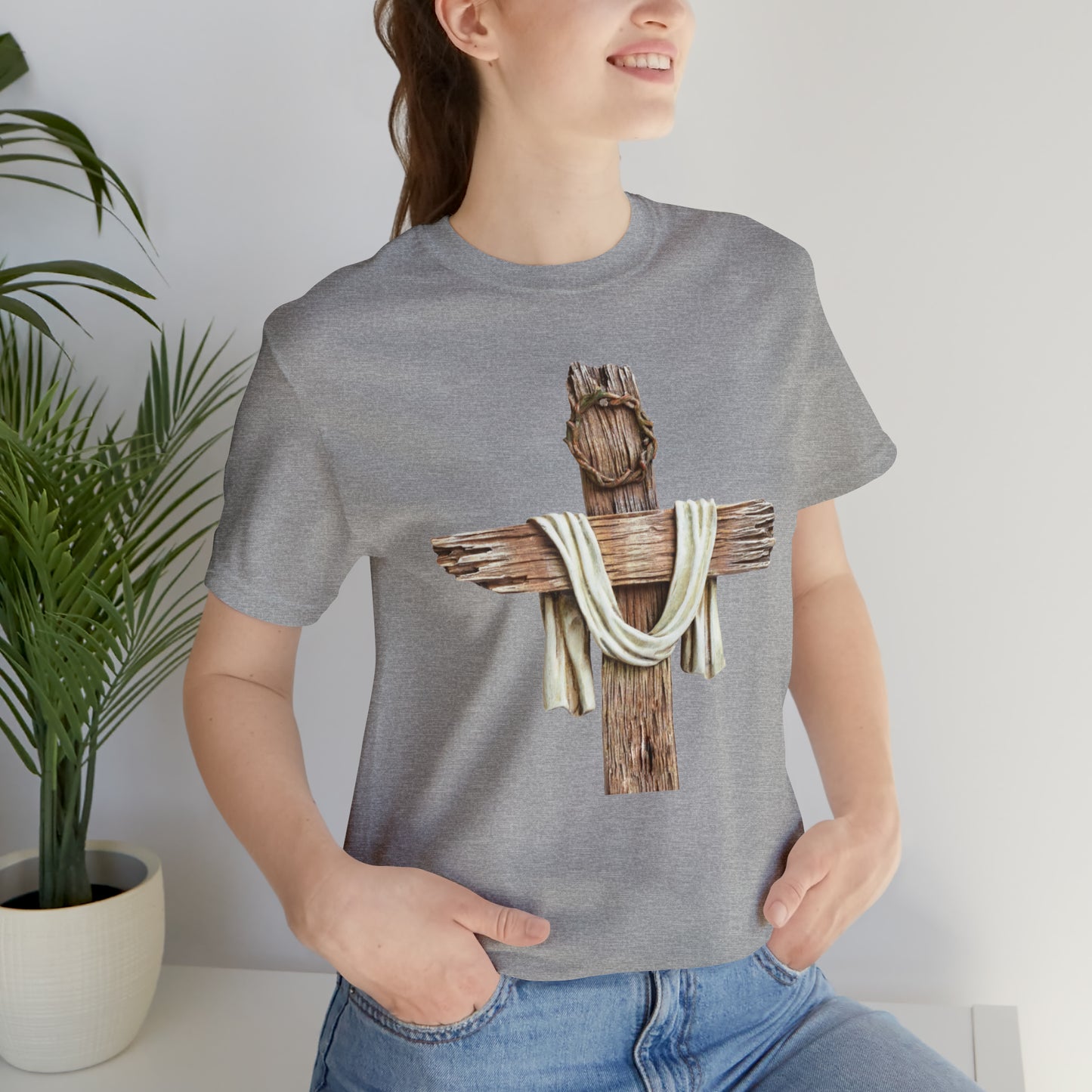 Realistic Cross Wood Shirt