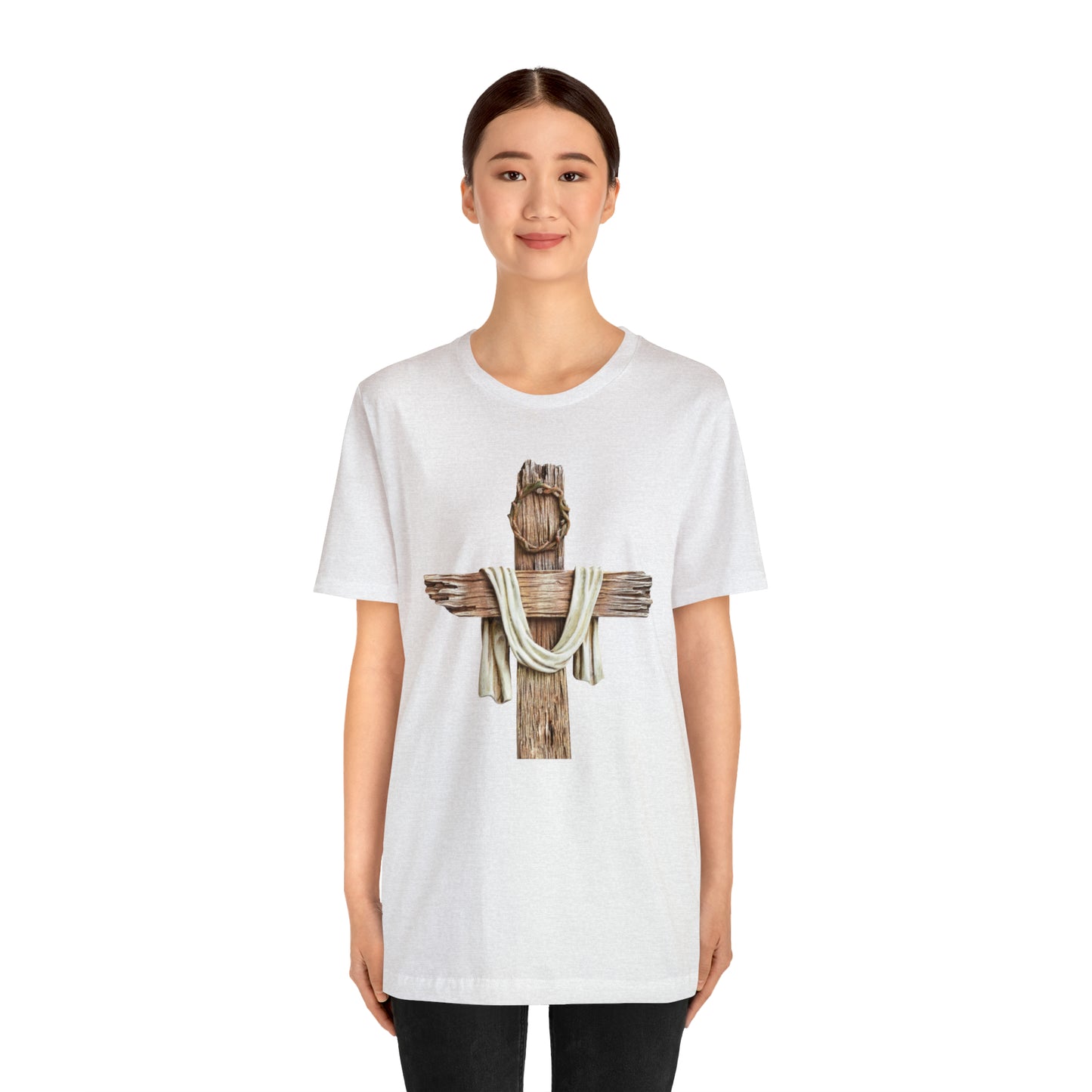 Realistic Cross Wood Shirt