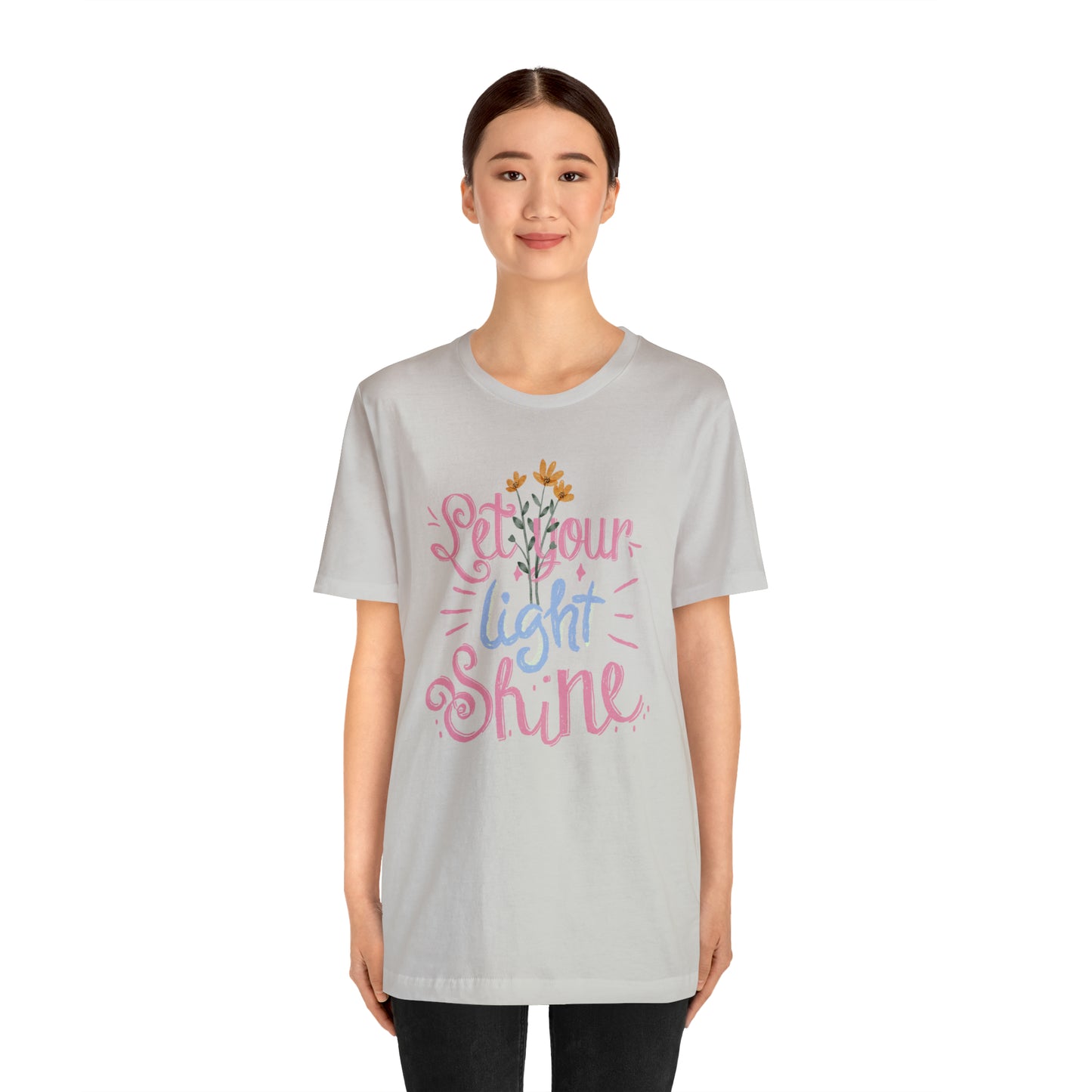 Let Your Light Shine Flower Shirt