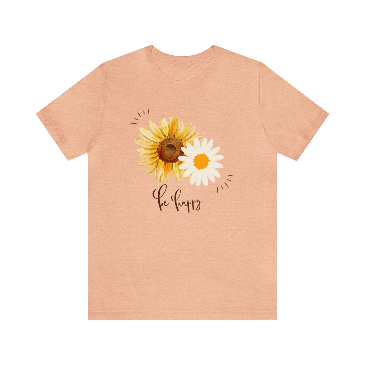 Be Happy Flower Shirt