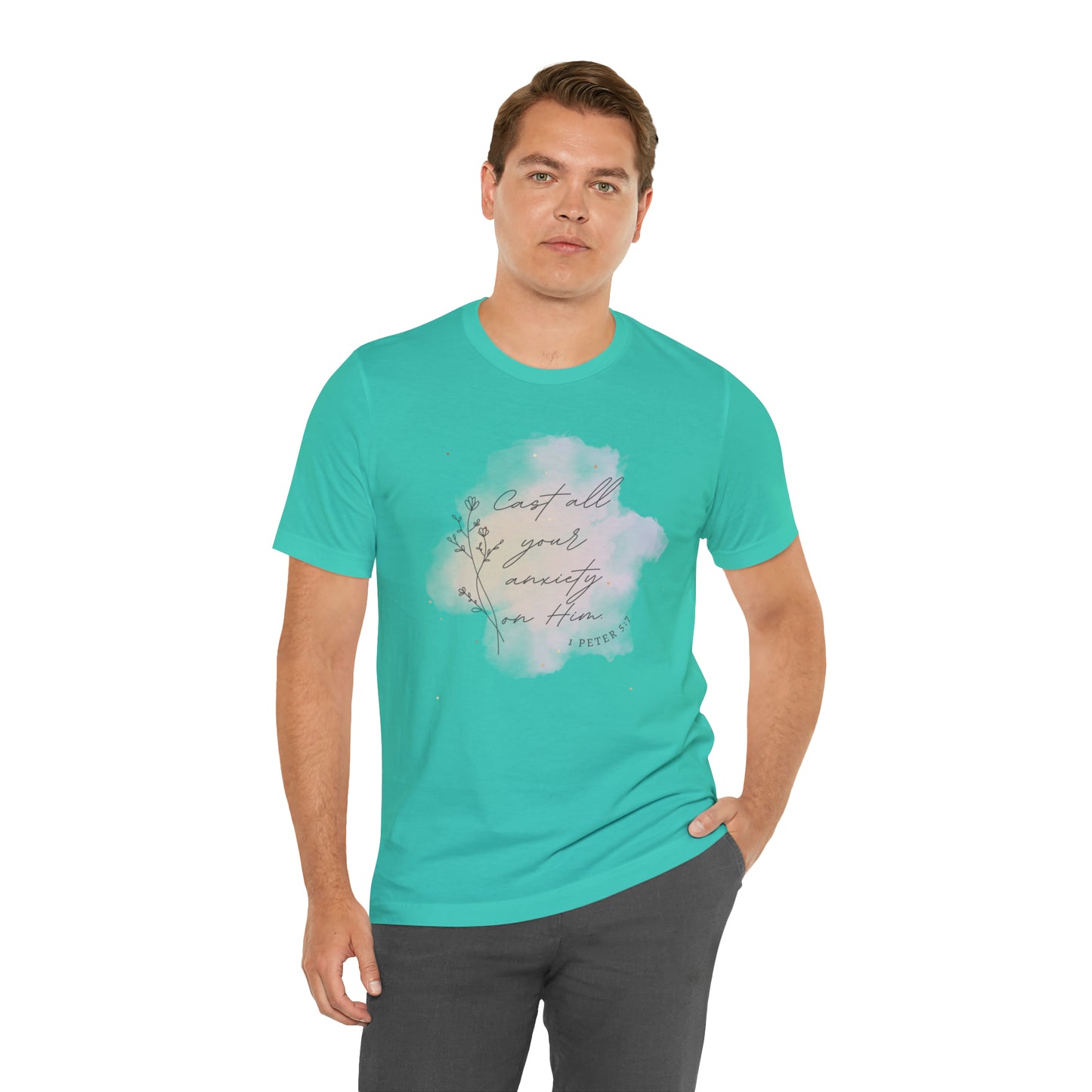 Cast All Your Anxiety On Him Bible Verse Shirt