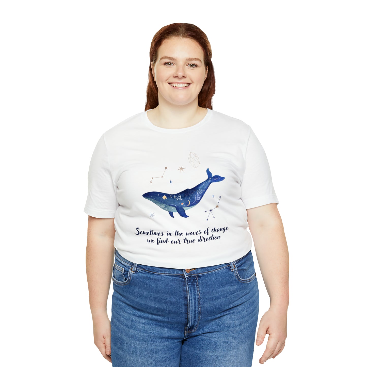 Sometimes In The Waves Of Change, We Find Our True Direction Whale Motivational Shirt