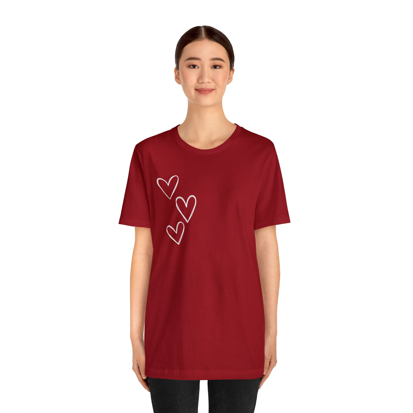 3 Hearts Simple Shirt