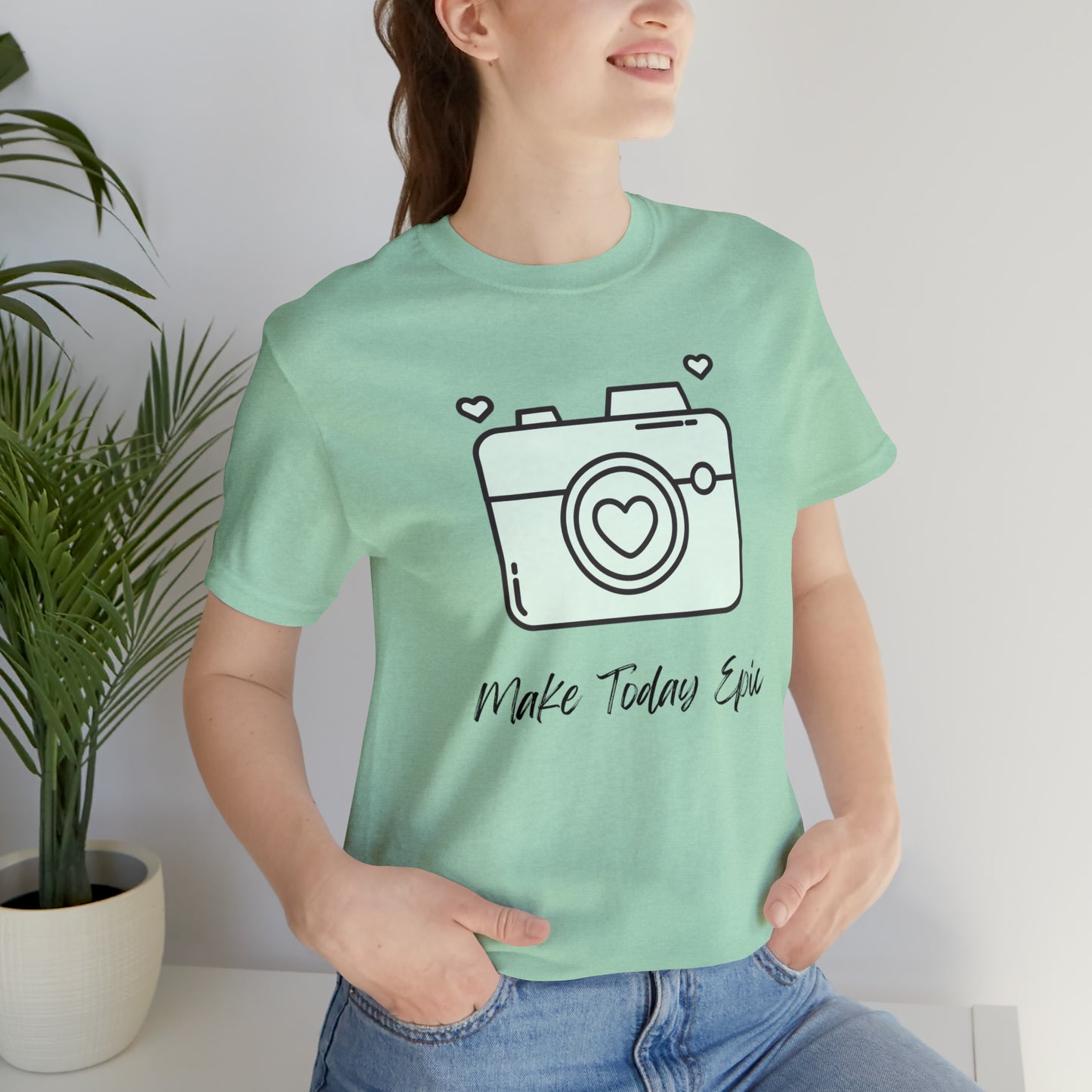 Make Today Epic Heart Camera Shirt