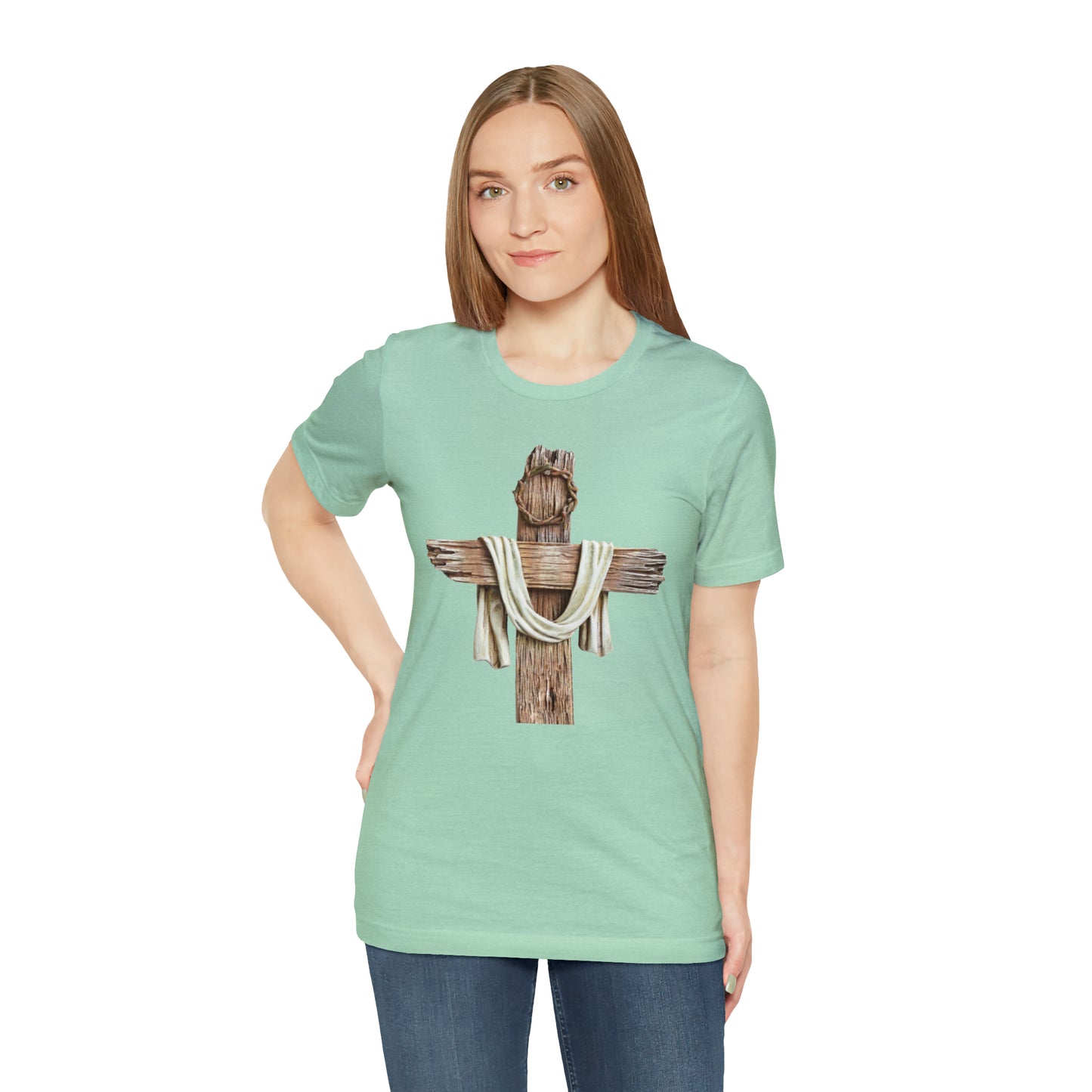 Realistic Cross Wood Shirt