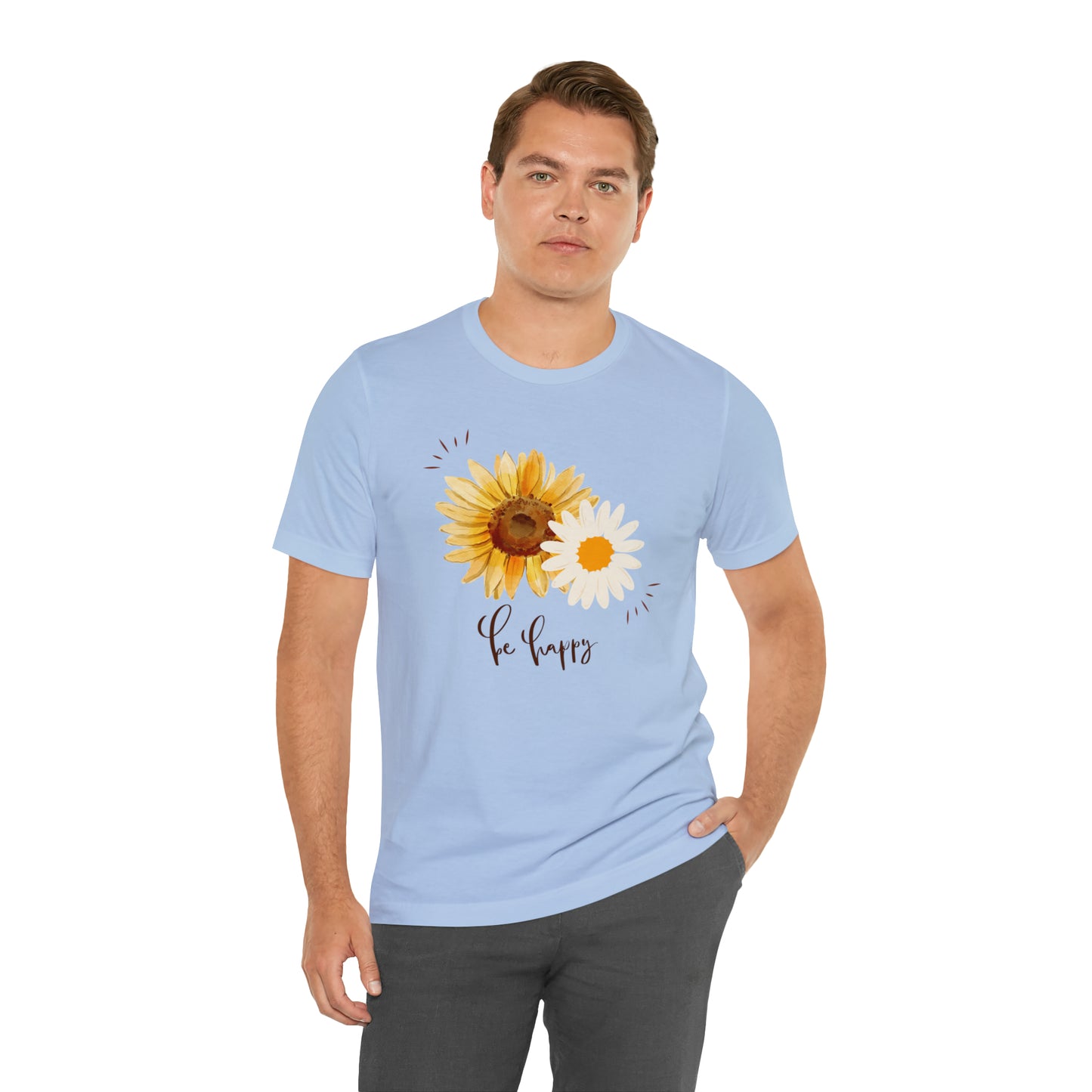 Be Happy Flower Shirt
