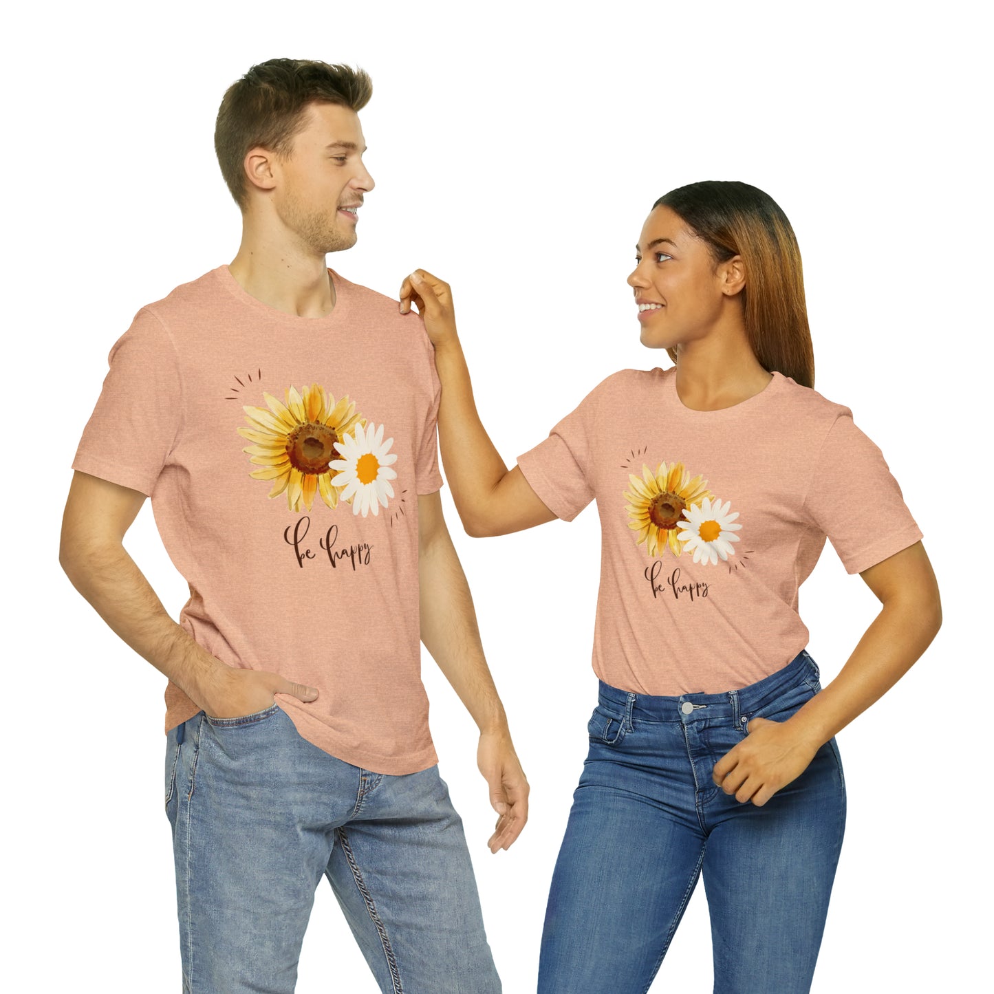 Be Happy Flower Shirt