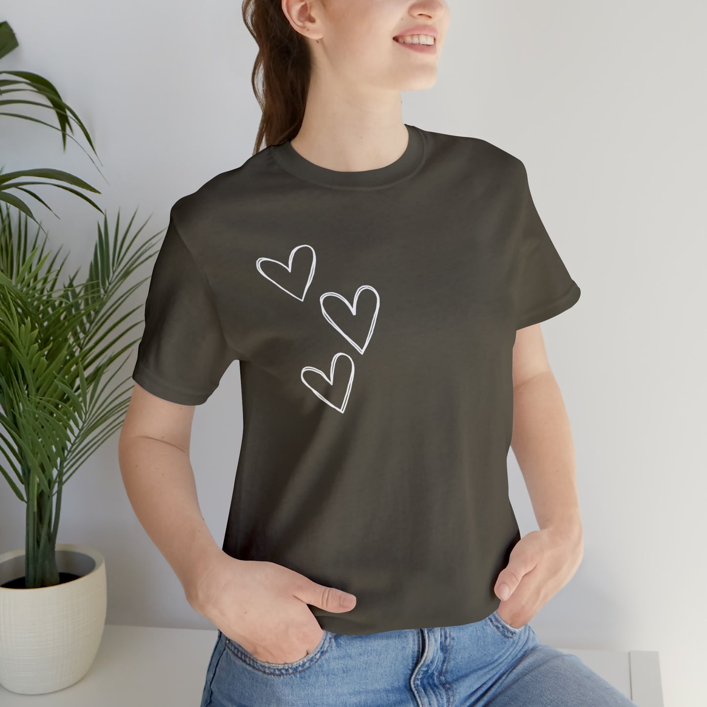 3 Hearts Simple Shirt