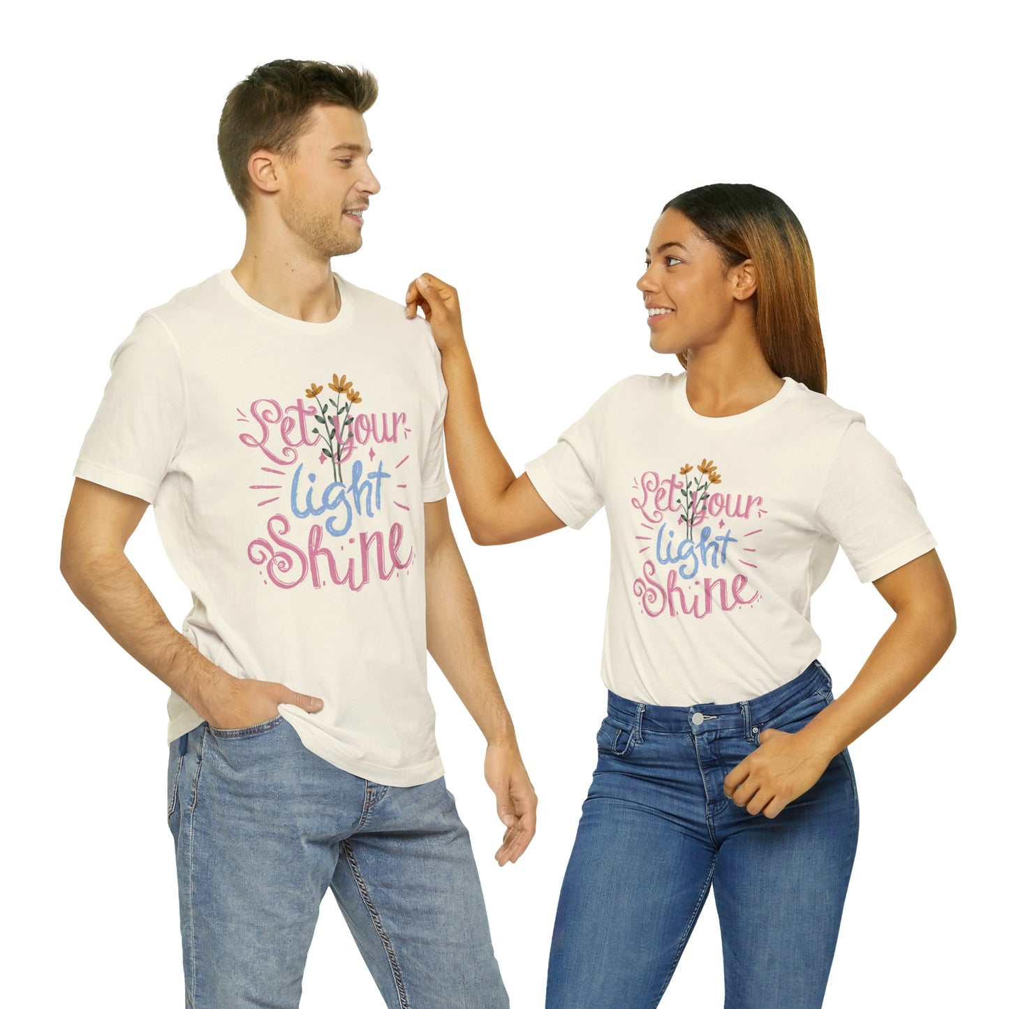 Let Your Light Shine Flower Shirt
