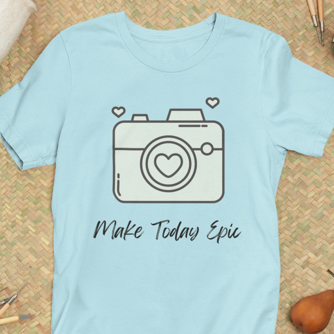 Make Today Epic Heart Camera Shirt