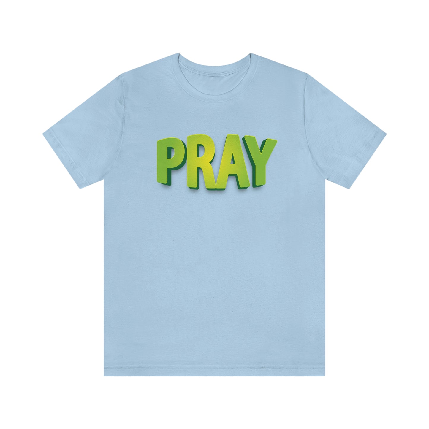 Pray Green Text Shirt