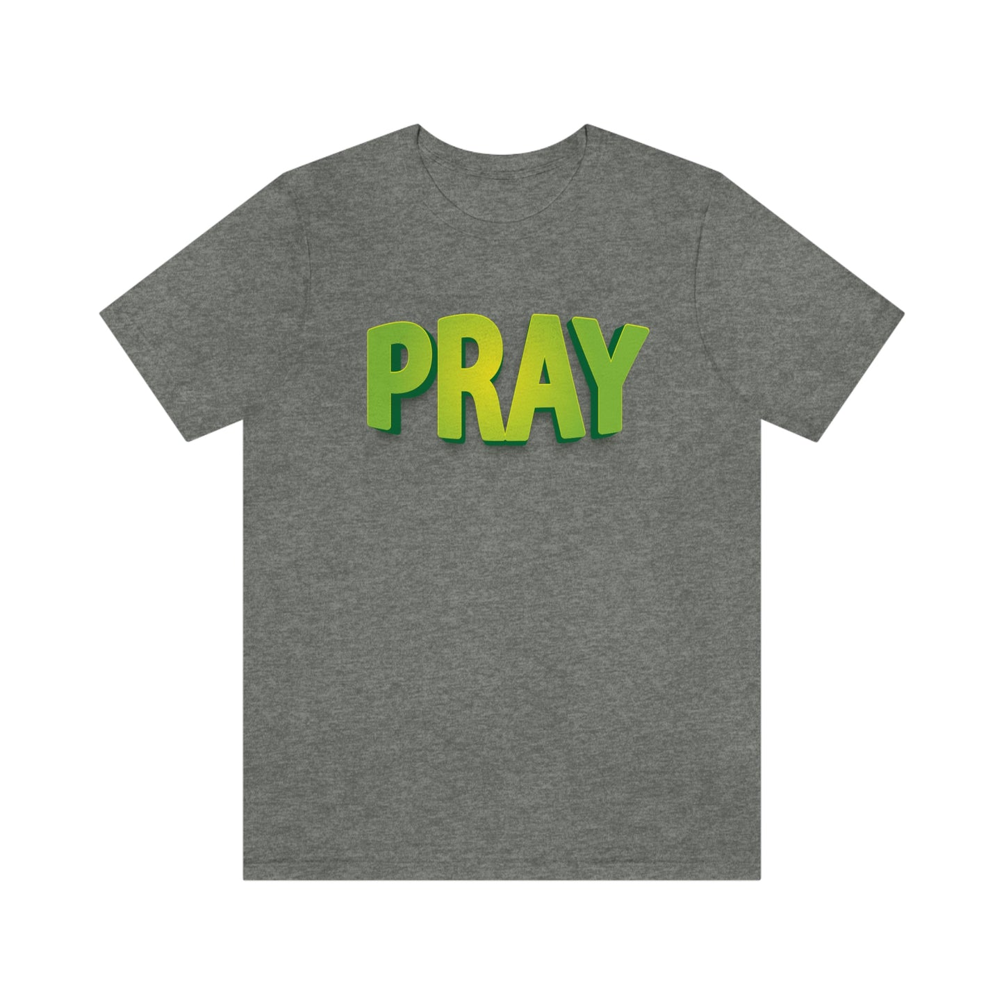 Pray Green Text Shirt