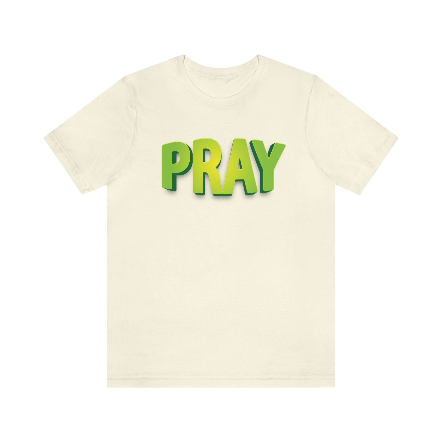 Pray Green Text Shirt
