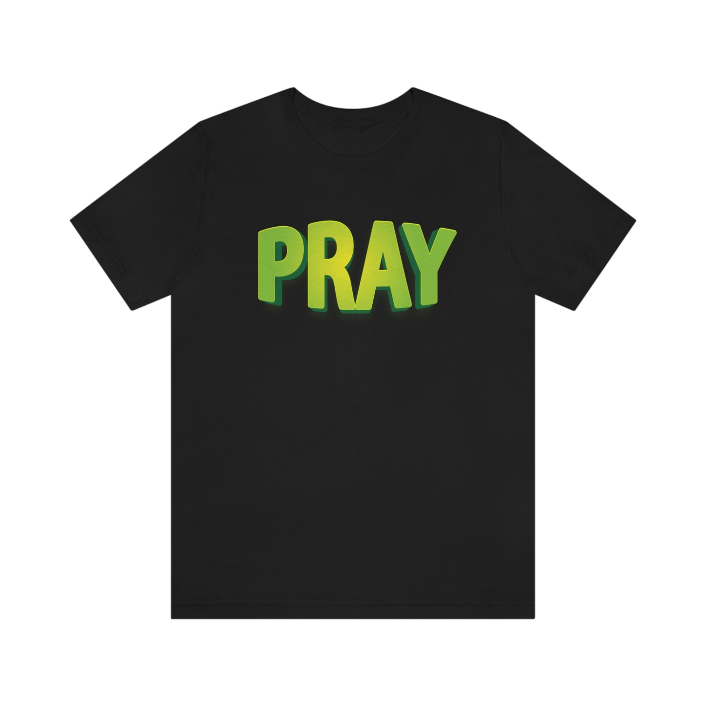 Pray Green Text Shirt