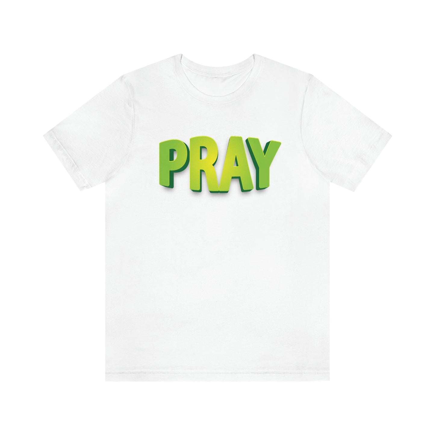 Pray Green Text Shirt
