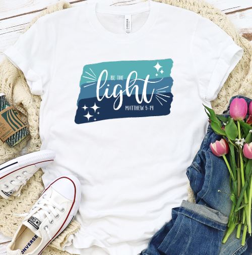 Be The Light Shirt T-shirt Lord is Light White S 