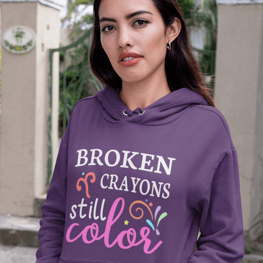 Broken Crayons Still Color Women's Hoodie Heavy Sweatshirt