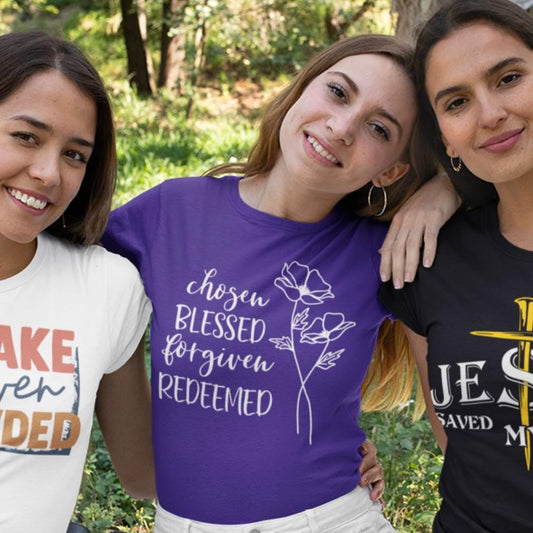 Chosen, Blessed, Forgiven, Redeemed Shirt T-shirt Lord is Light