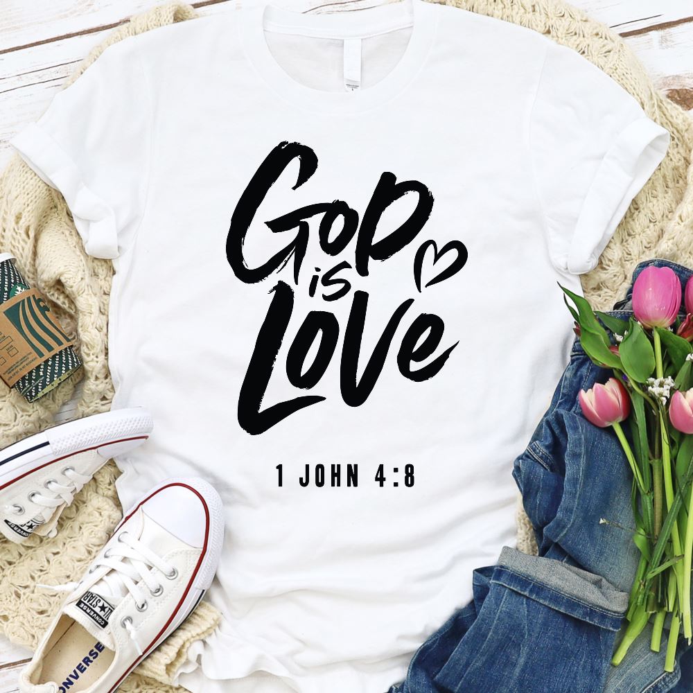God is Love Big Shirt T-shirt teelaunch White S