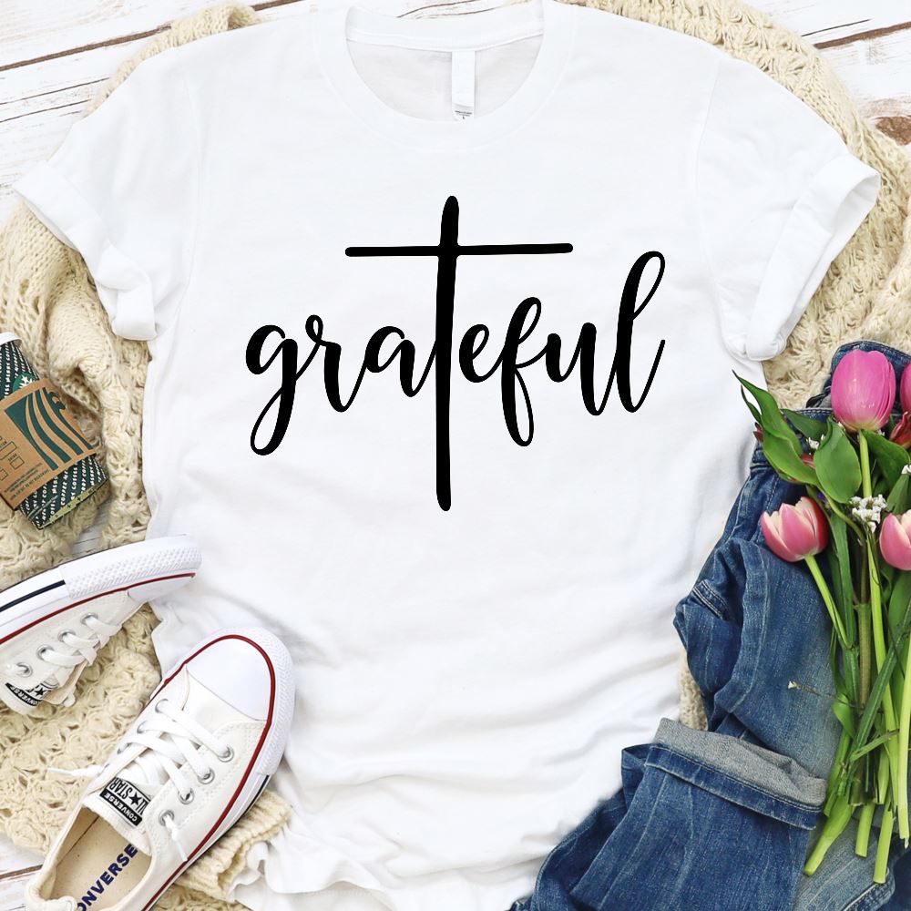 Grateful Shirt T-shirt Lord is Light White S
